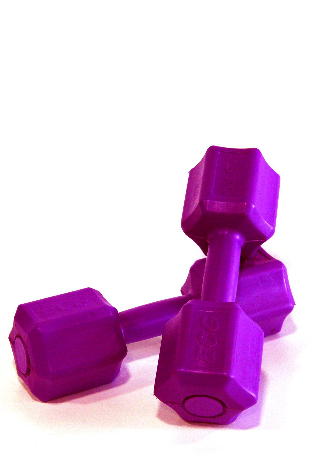 Ecgspor  2.5 KG x 2 Adet 5 KG Dambıl Seti 5 KG Dumbell Set (MOR)
