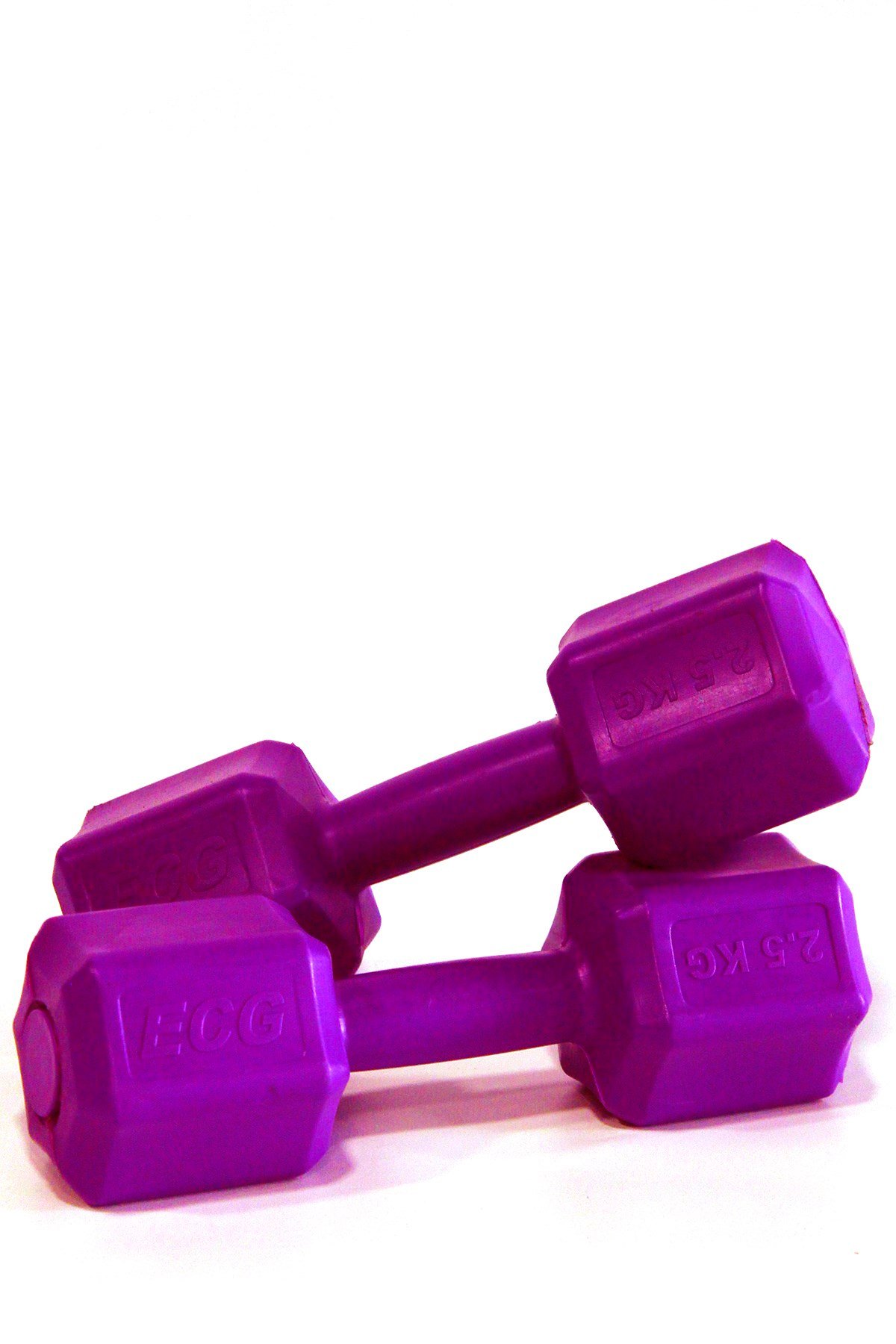 Ecgspor  2.5 KG x 2 Adet 5 KG Dambıl Seti 5 KG Dumbell Set (MOR)