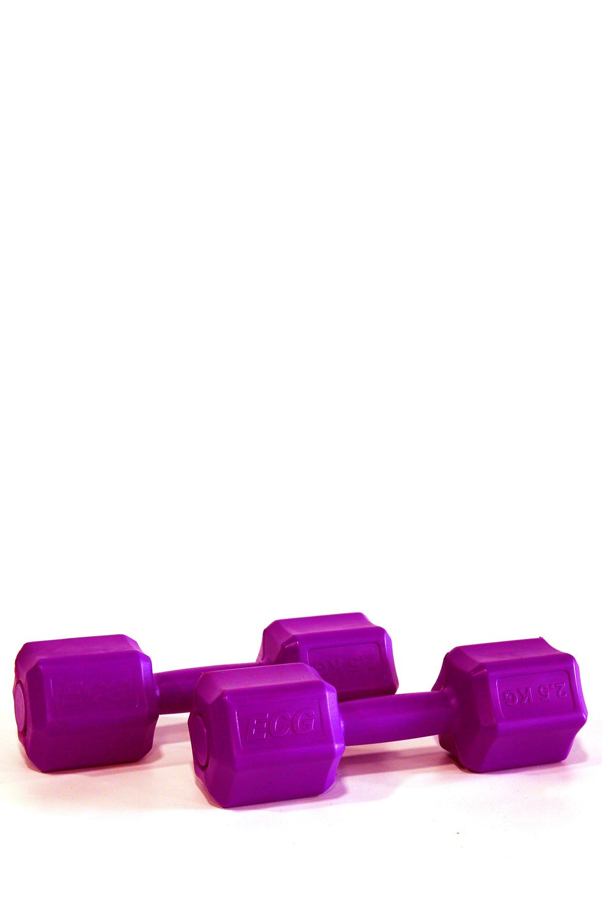 Ecgspor  2.5 KG x 2 Adet 5 KG Dambıl Seti 5 KG Dumbell Set (MOR)