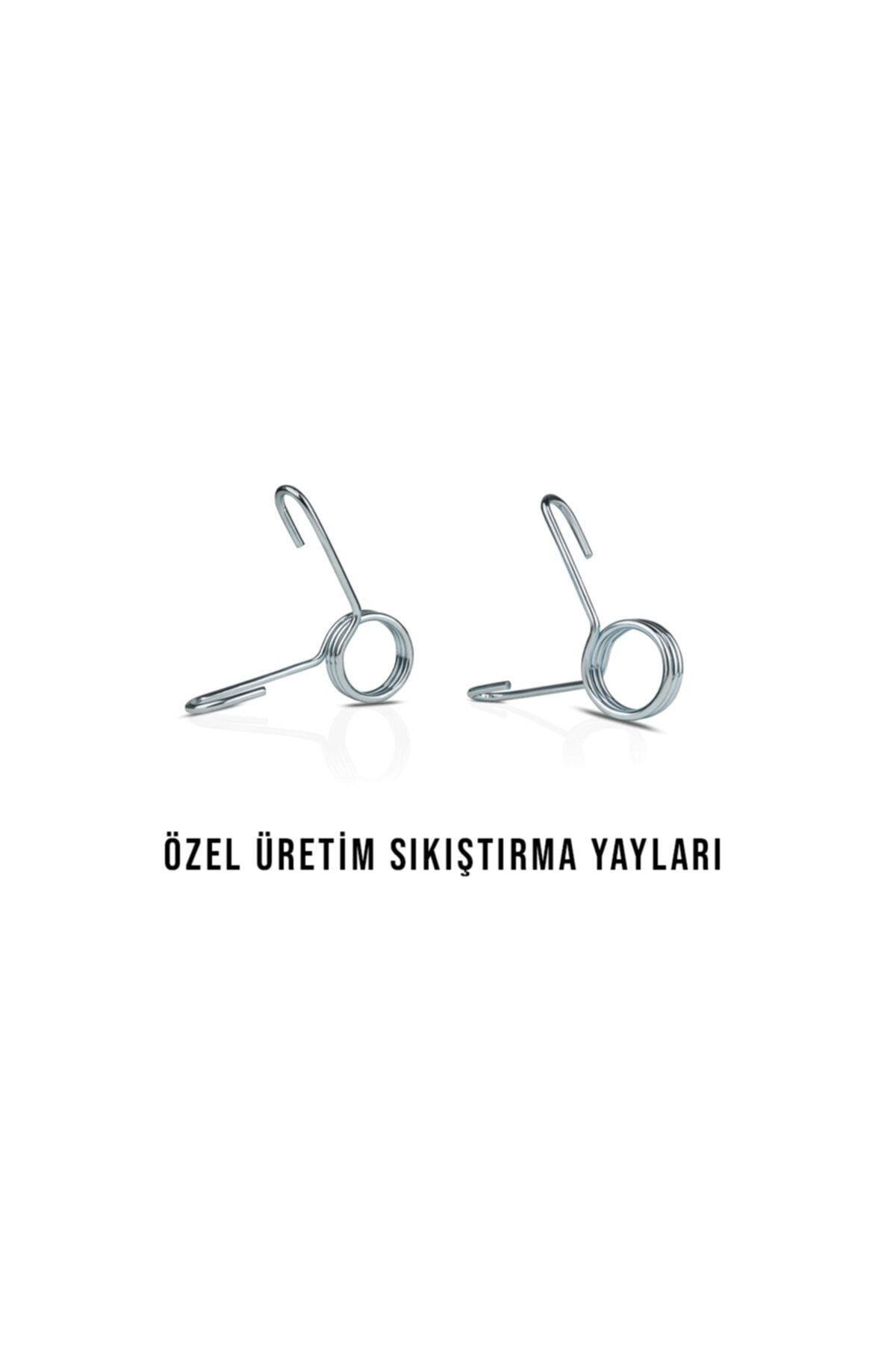 Ecgspor 2 Adet 40 cm Krom Dambıl Barı+ 4 Adet Çelik Sıkıştırma Yayı