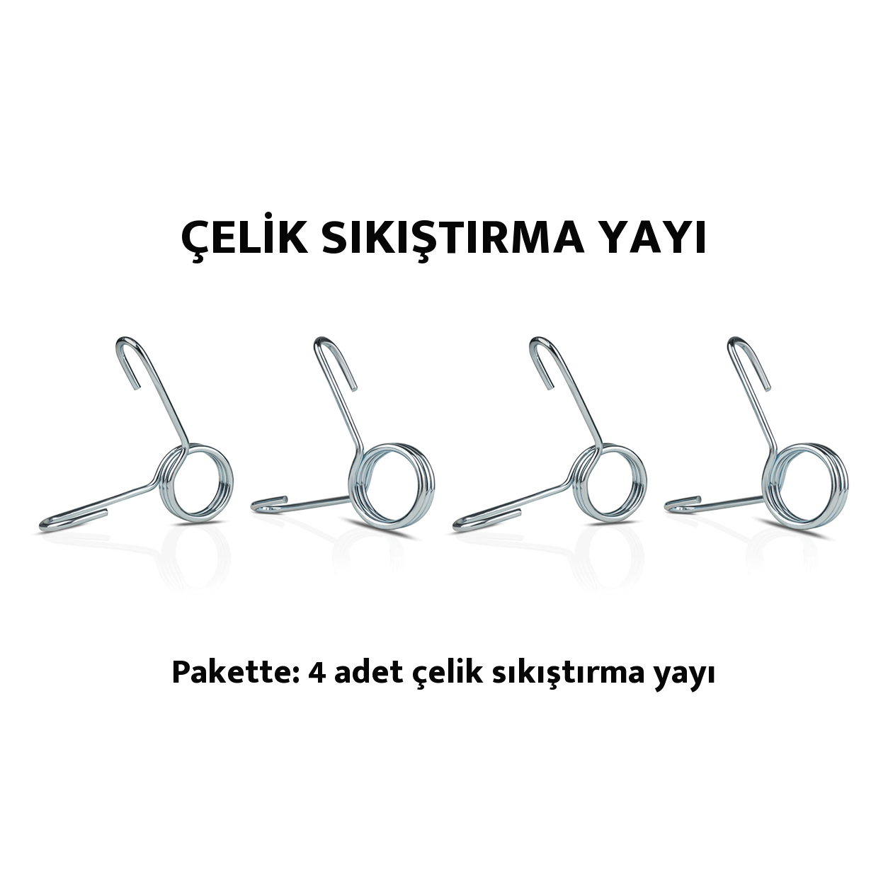 Ecgspor 2 Adet 41 cm Dambıl Barı+ 4 Adet Çelik Sıkıştırma Yayı