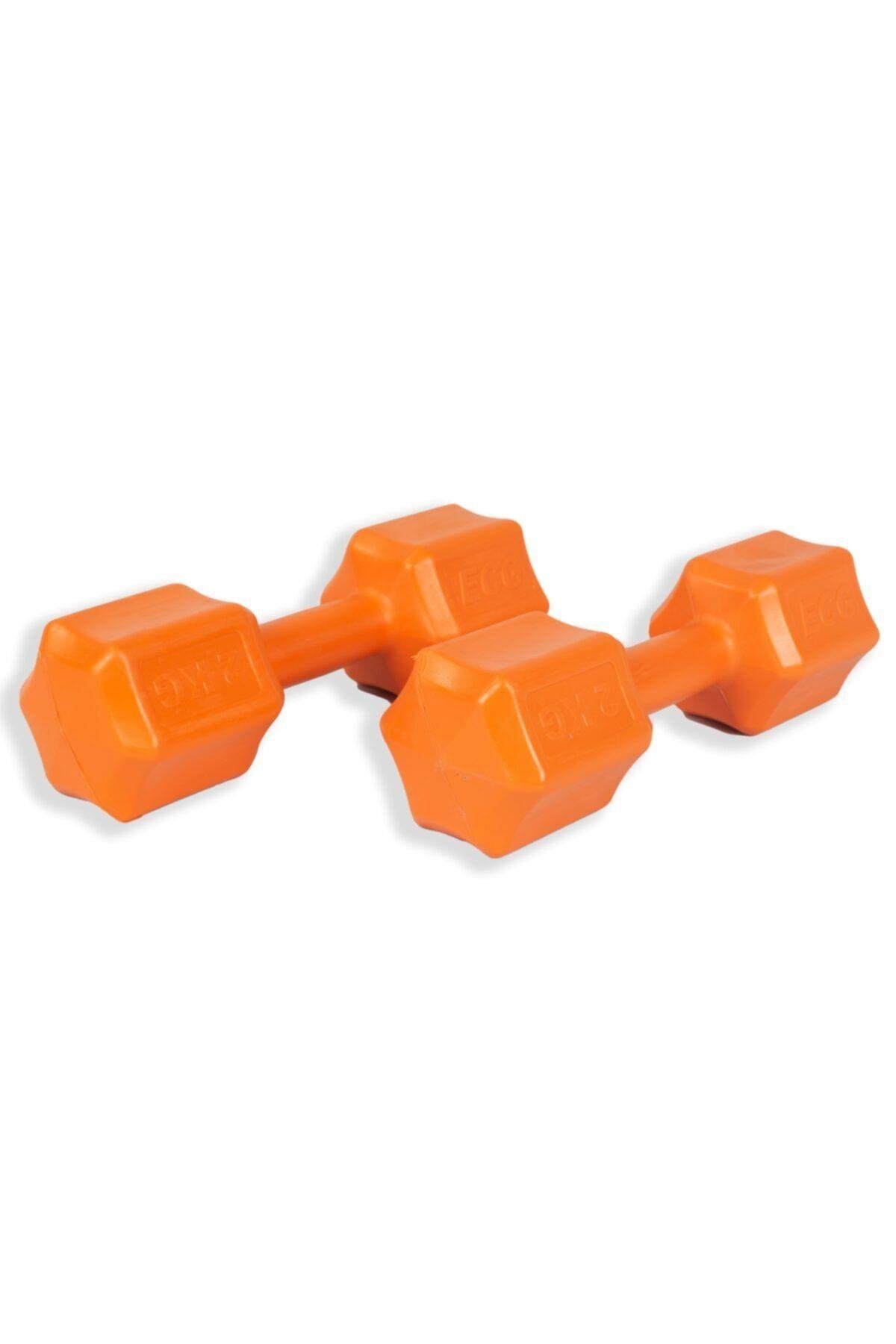 Ecgspor 2 KG Turuncu Dambıl Seti  2 KG x 2 Toplam 4 KG Ağırlık Seti