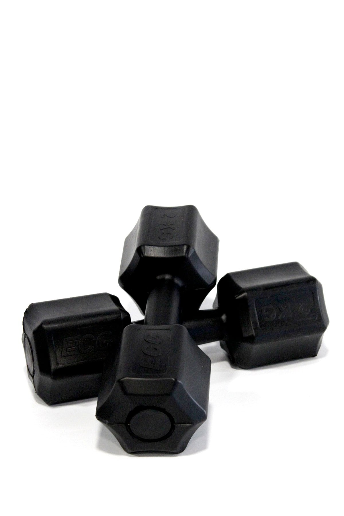 Ecgspor  2 KG x 2 Adet 4 KG Dambıl Seti 4 KG Dumbell Set (SİYAH)