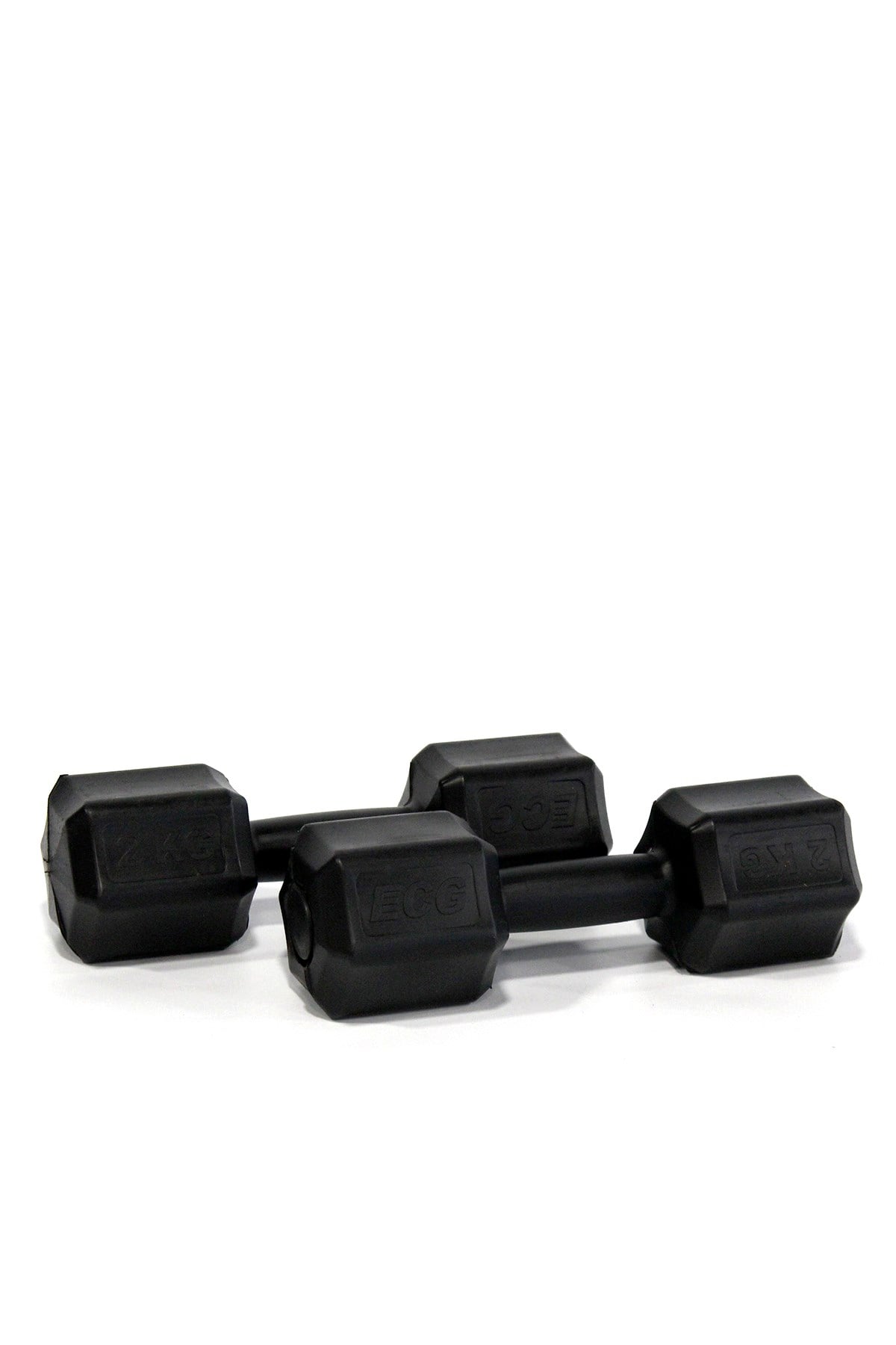 Ecgspor  2 KG x 2 Adet 4 KG Dambıl Seti 4 KG Dumbell Set (SİYAH)