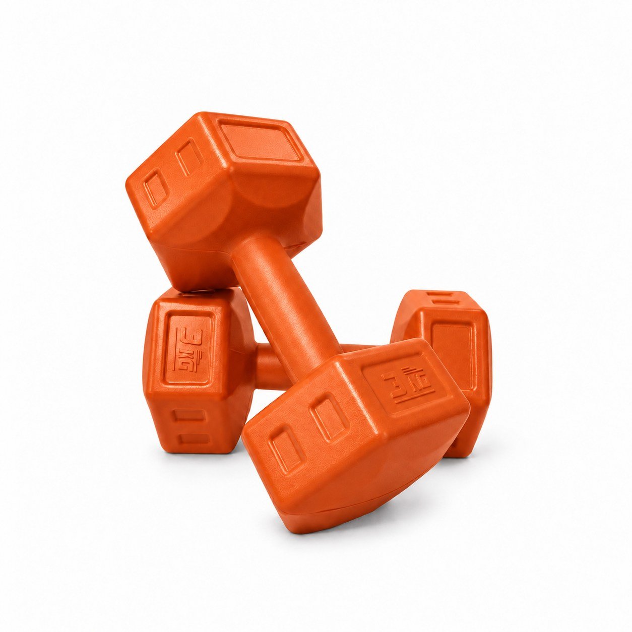 Ecgspor 3 Kg Turuncu Dambıl Seti 3 Kg x 2 Adet Toplam 6 Kg Ağırlık Seti