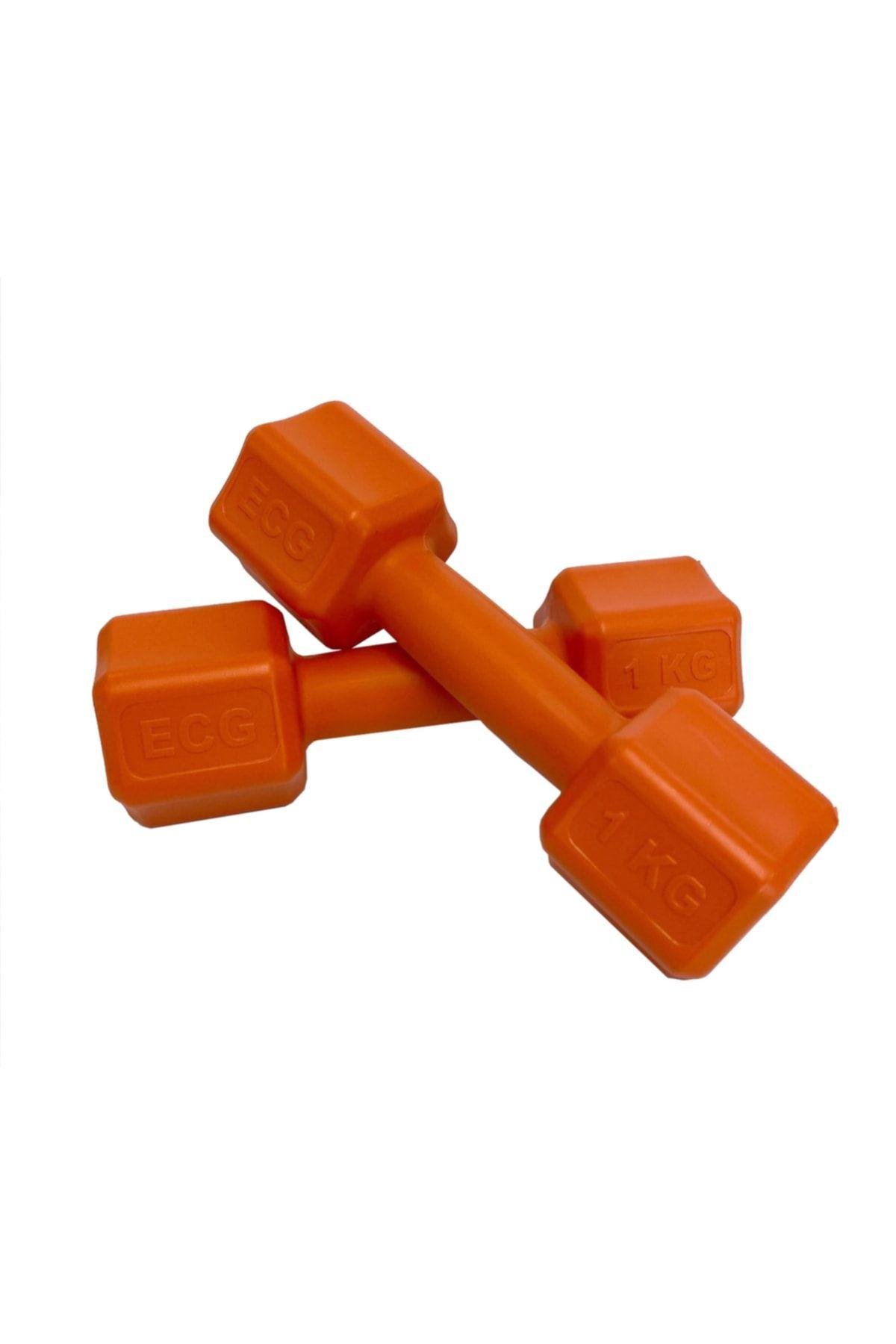 Ecgspor 3 Kg Turuncu Dambıl Seti 3 Kg x 2 Adet Toplam 6 Kg Ağırlık Seti