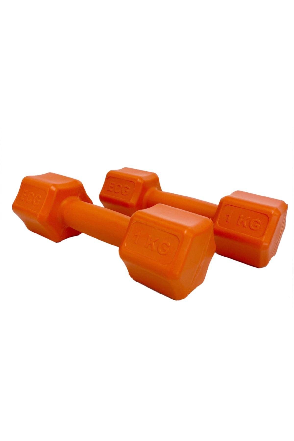 Ecgspor 3 Kg Turuncu Dambıl Seti 3 Kg x 2 Adet Toplam 6 Kg Ağırlık Seti