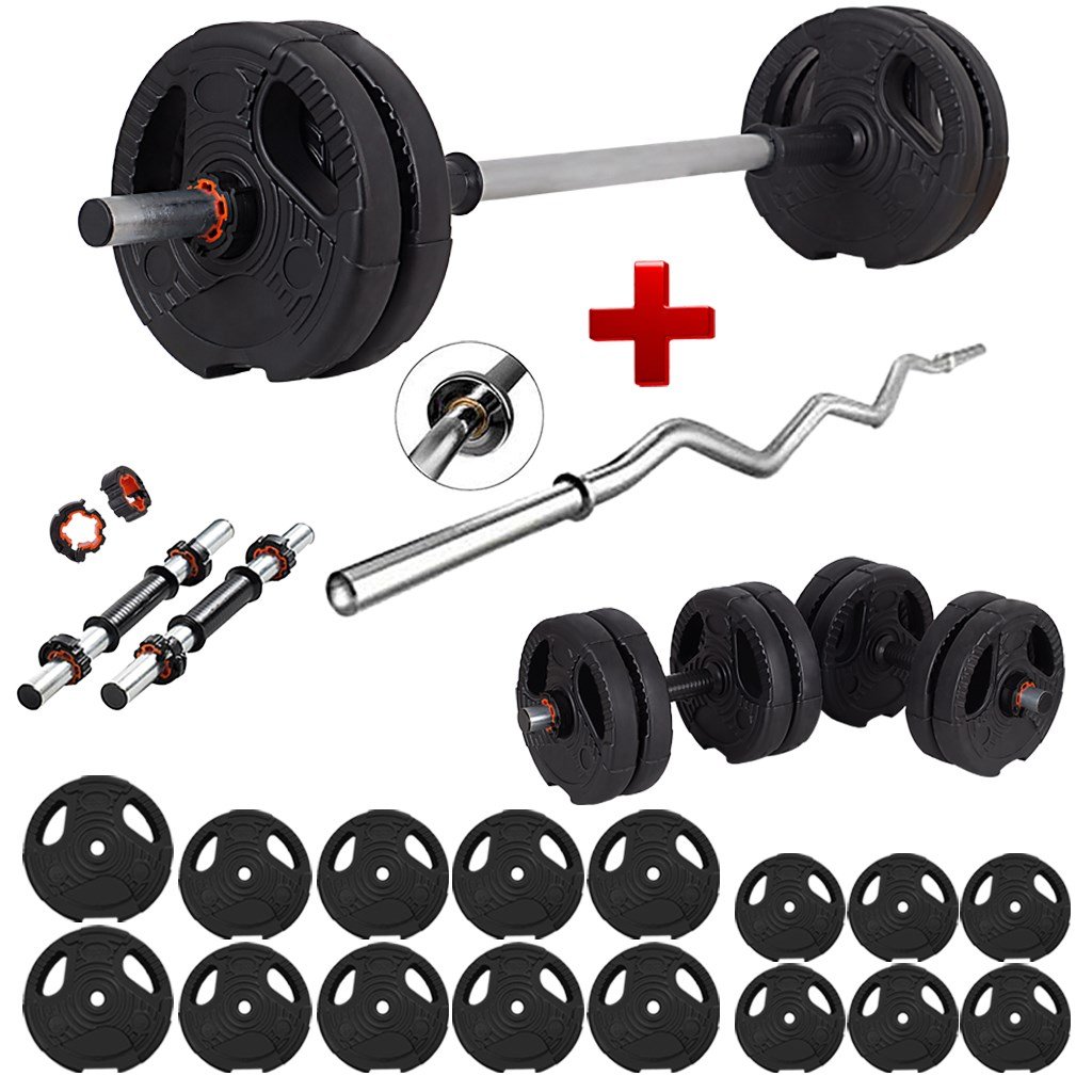 Ecgspor 45 KG Z Barlı Exclusive Series 20 Parça Dambıl ve Halter Seti