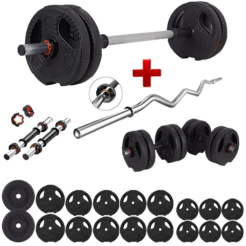 Ecgspor 65 KG Z Barlı Exclusive Series 22 Parça Dambıl ve Halter Seti