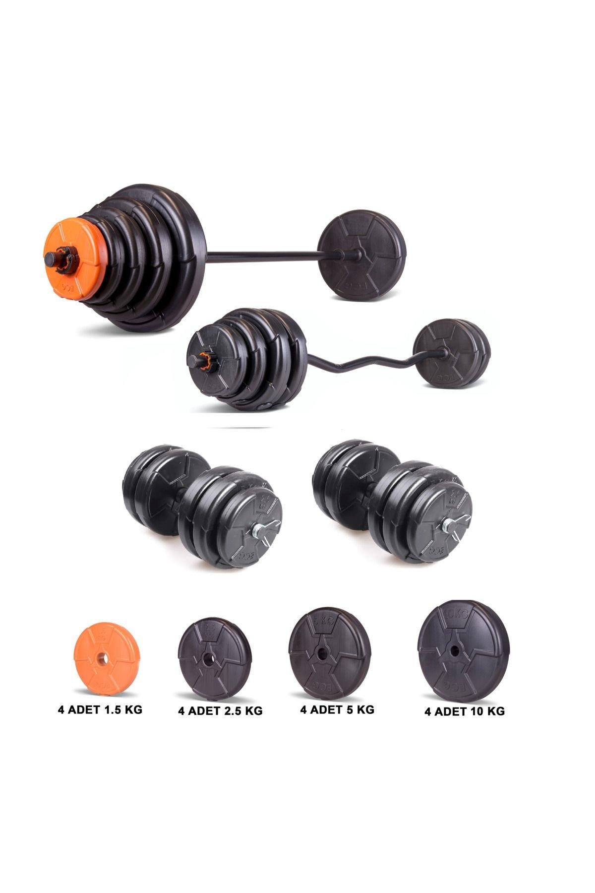 Ecgspor Halter ve Dambıl Seti 38 – 79 kg