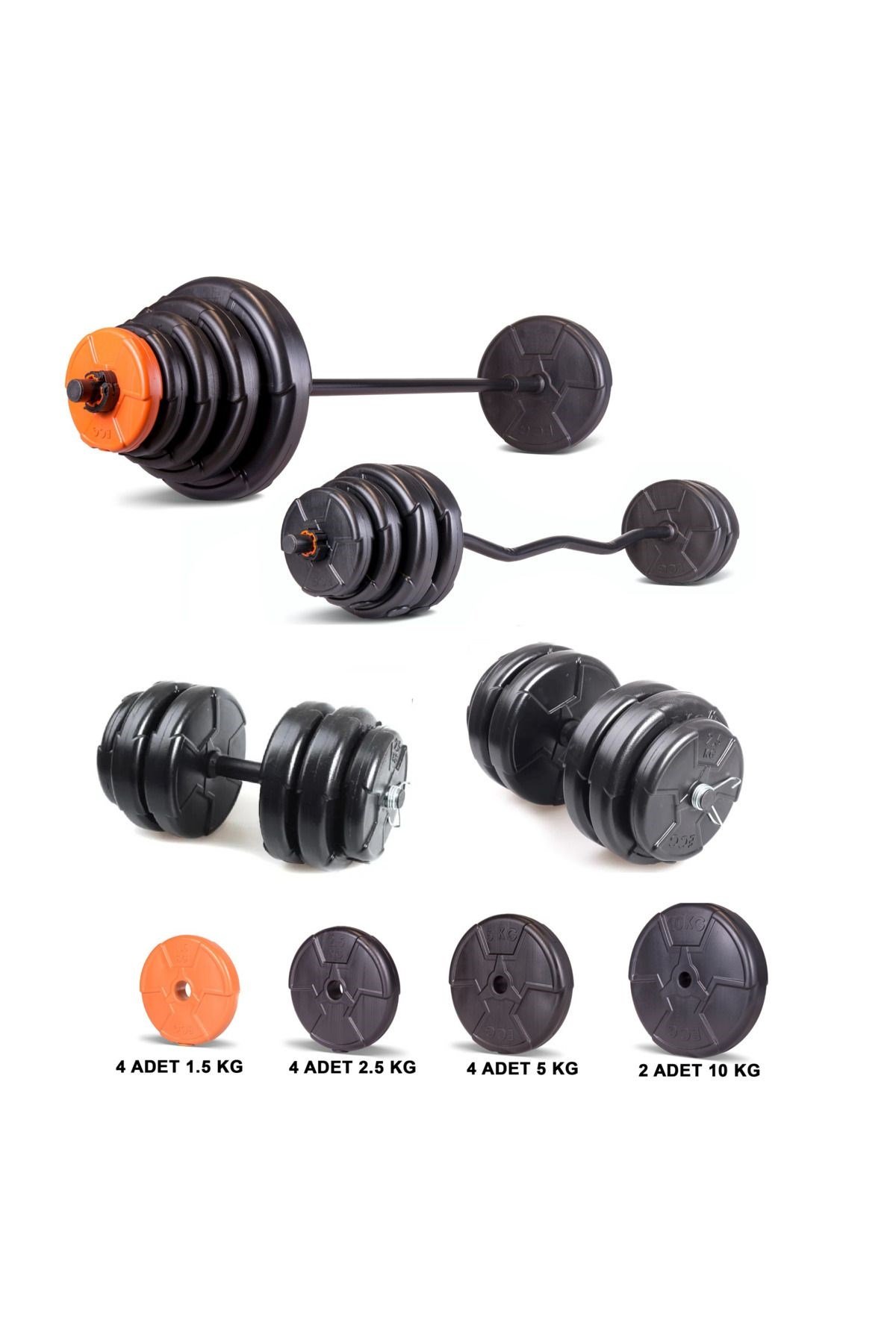 Ecgspor Halter ve Dambıl Seti 38 – 79 kg
