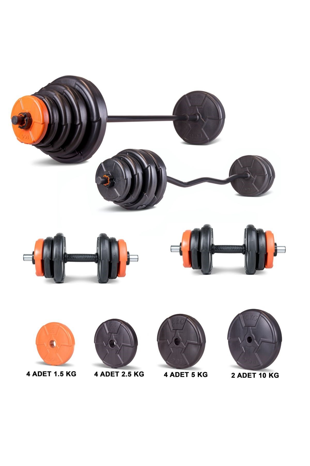 Ecgspor Halter ve Dambıl Seti 38 – 79 kg