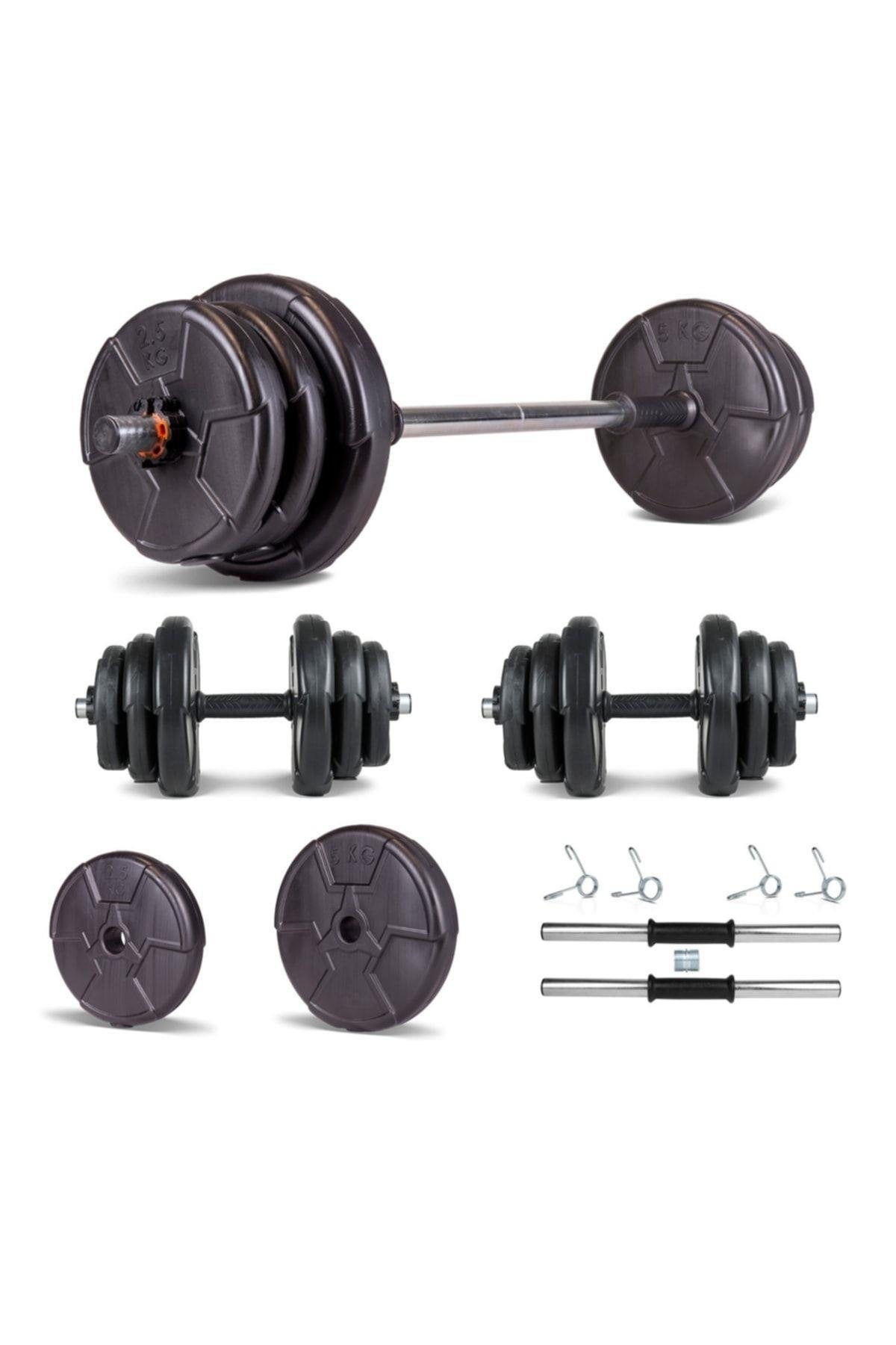 Ecgspor HERO Serisi 22 KG Multifonksiyonel Halter Seti ve Dambıl Seti