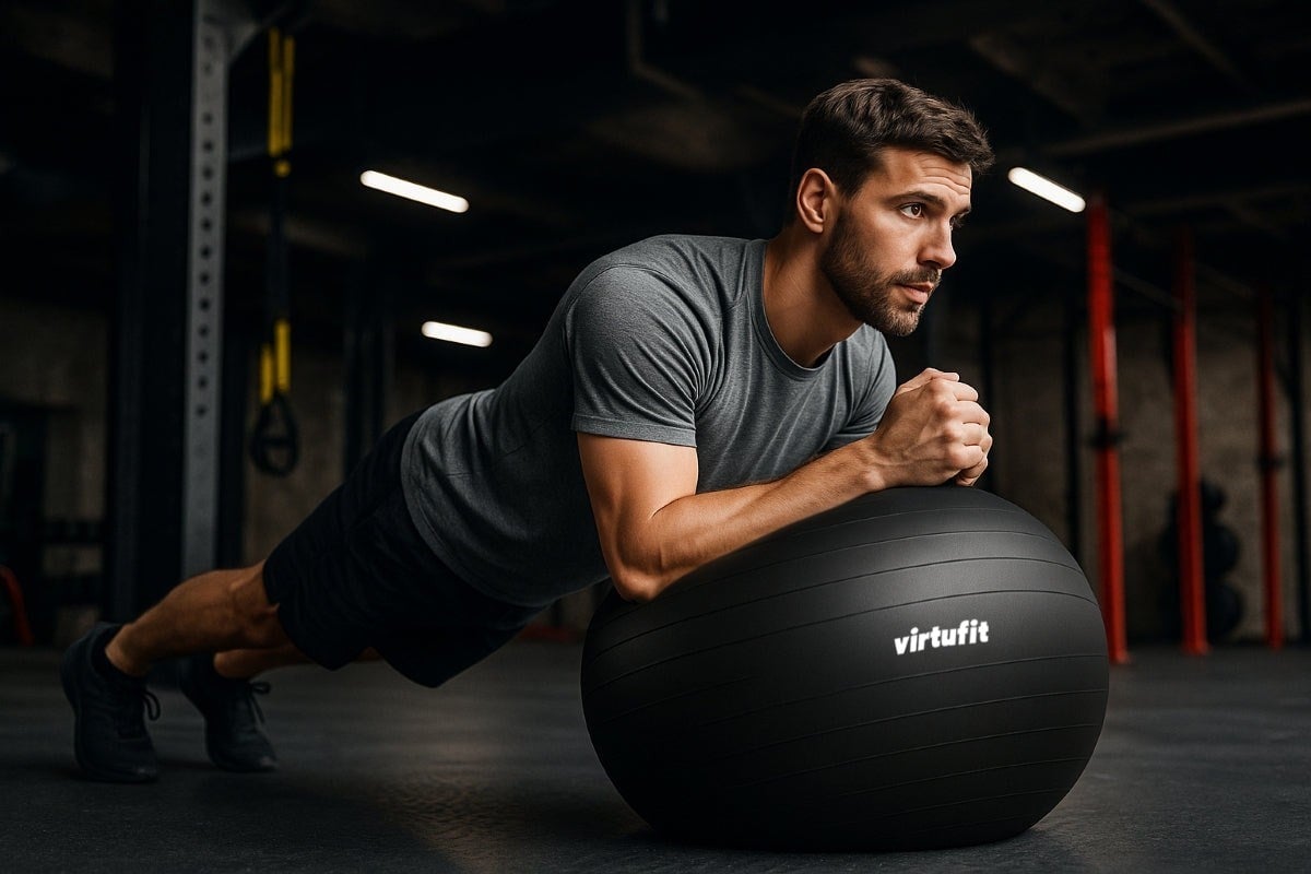 VirtuFit Anti-Burst Pilates Topu Pro – Siyah – 65 cm
