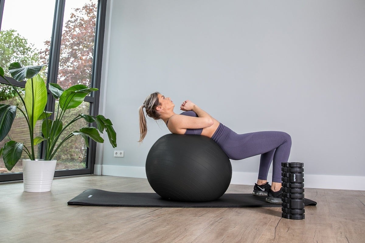 VirtuFit Anti-Burst Pilates Topu Pro – Siyah – 65 cm