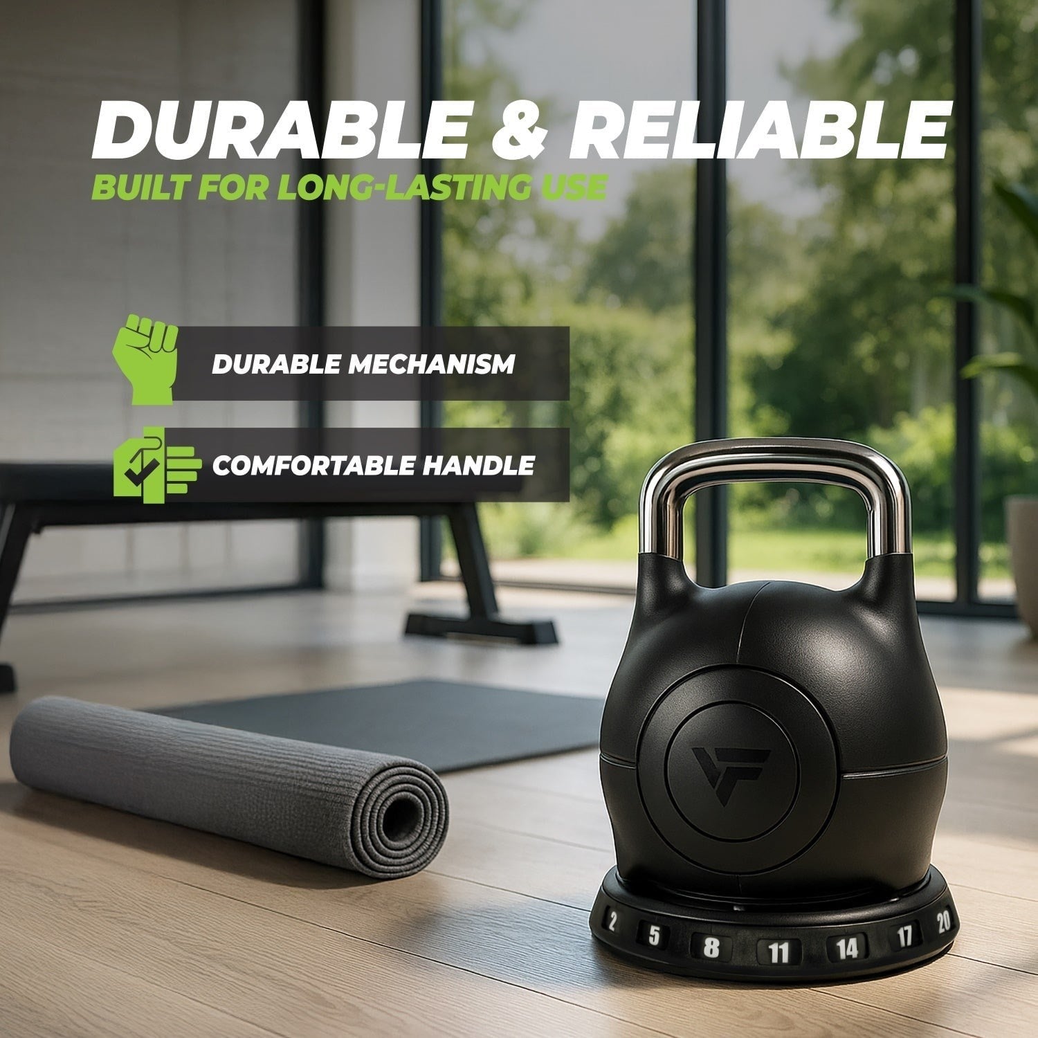 VirtuFit Ayarlanabilir Kettlebell – 2–20 kg