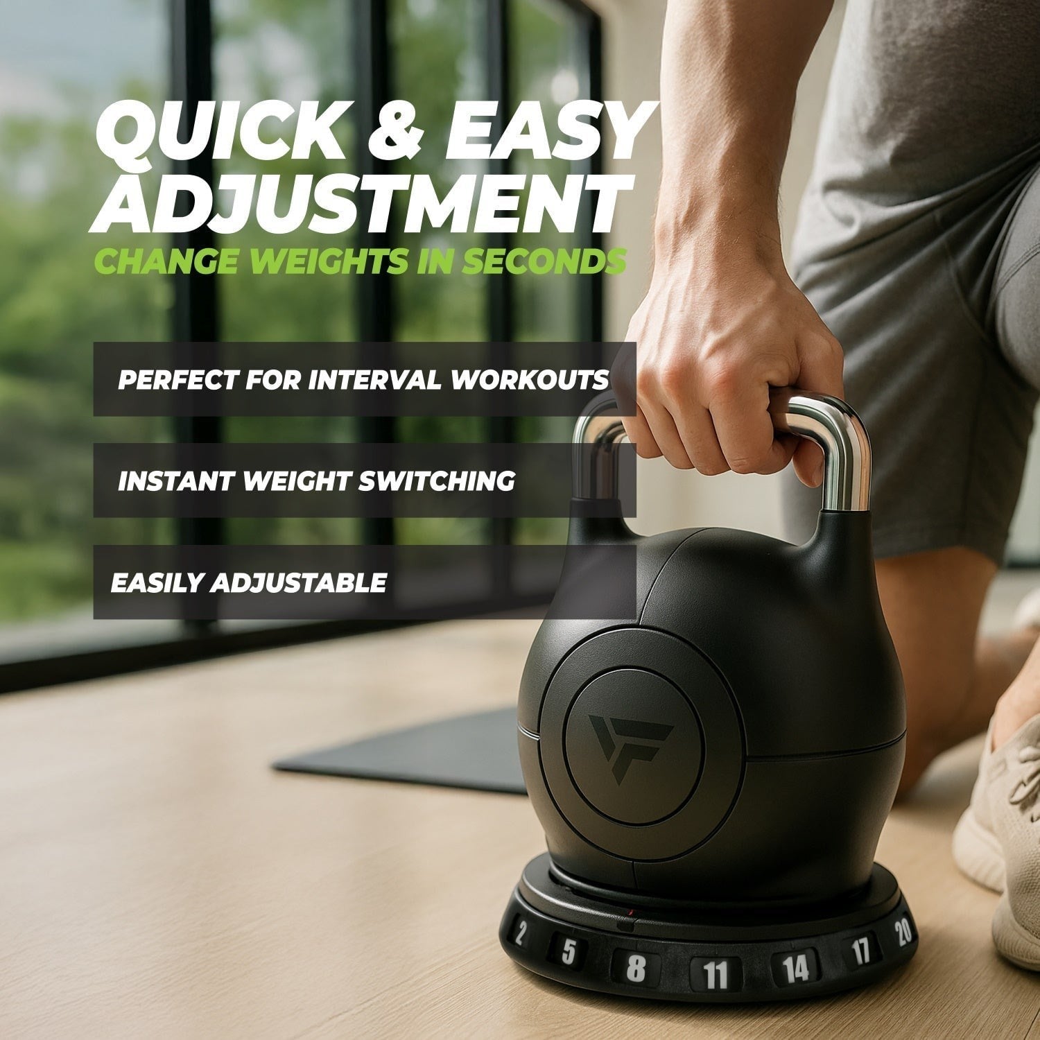 VirtuFit Ayarlanabilir Kettlebell – 2–20 kg