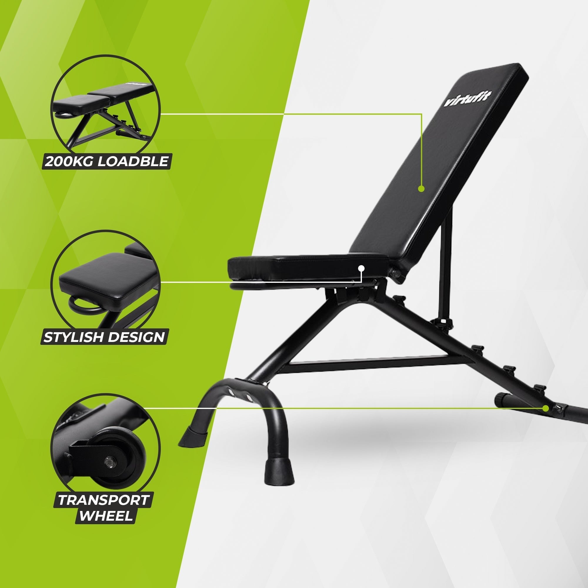 VirtuFit Çok Fonksiyonlu Ayarlanabilir Fitness Bankı