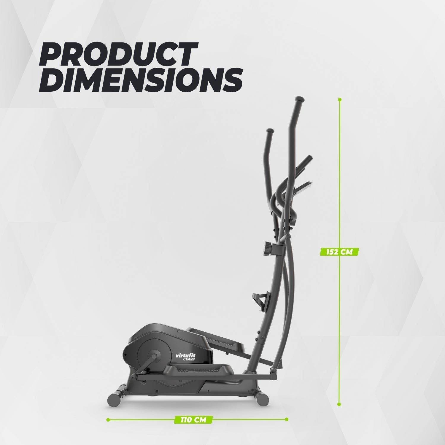 VirtuFit CTR100 Eliptik Bisiklet (Crosstrainer) – 8 Kademe – Kompakt