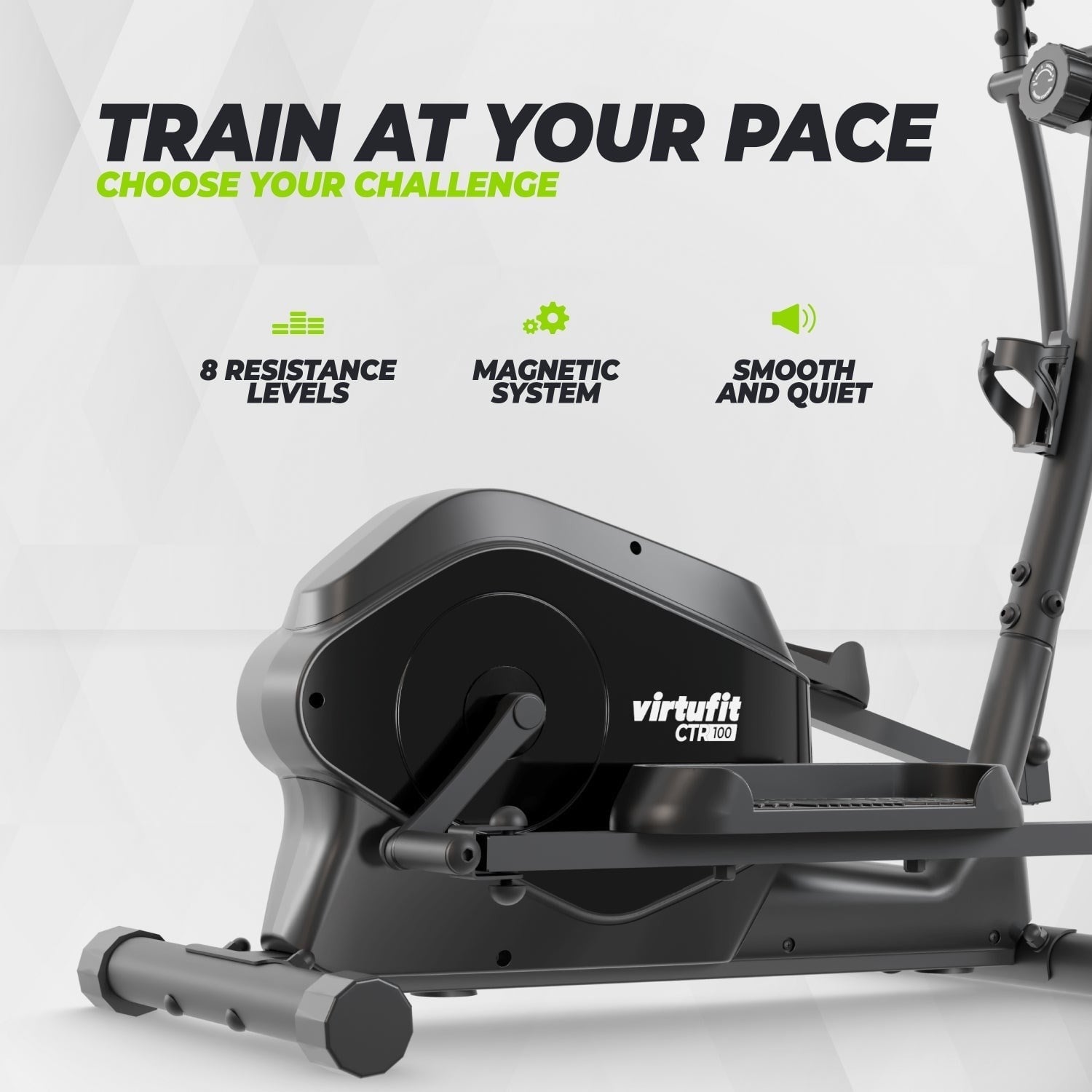 VirtuFit CTR100 Eliptik Bisiklet (Crosstrainer) – 8 Kademe – Kompakt