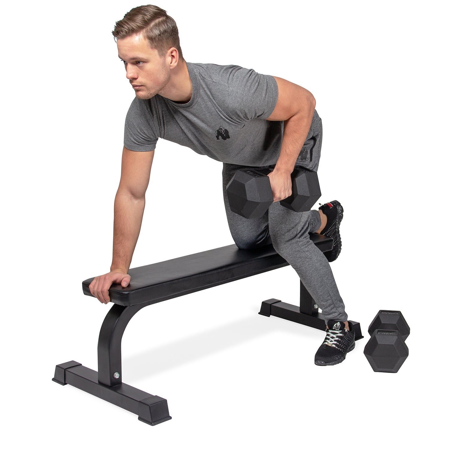 VirtuFit Düz Fitness Bankı – Antrenman Sehpası – Siyah