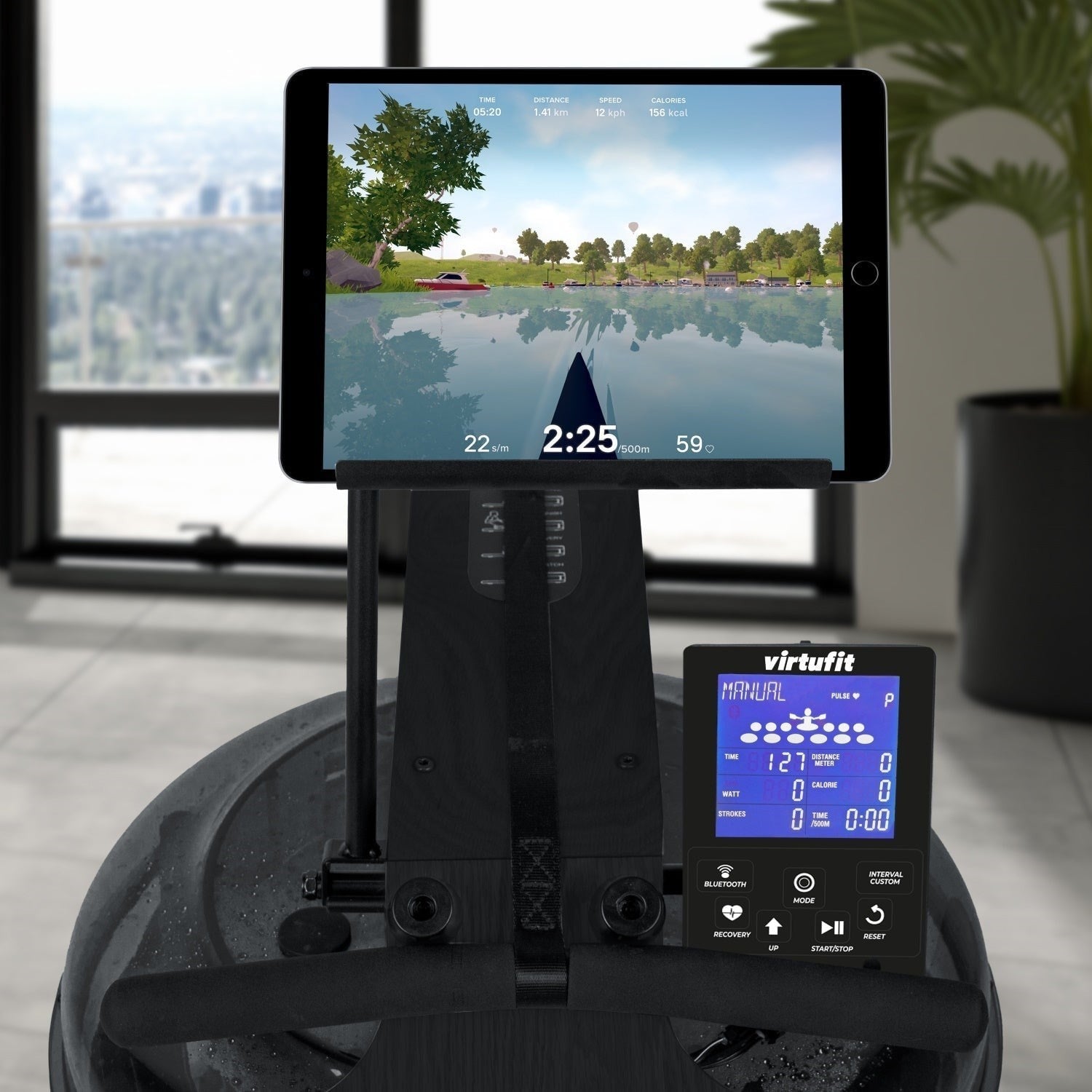 VirtuFit Elite Su Dirençli Kürek Makinesi – Black Edition