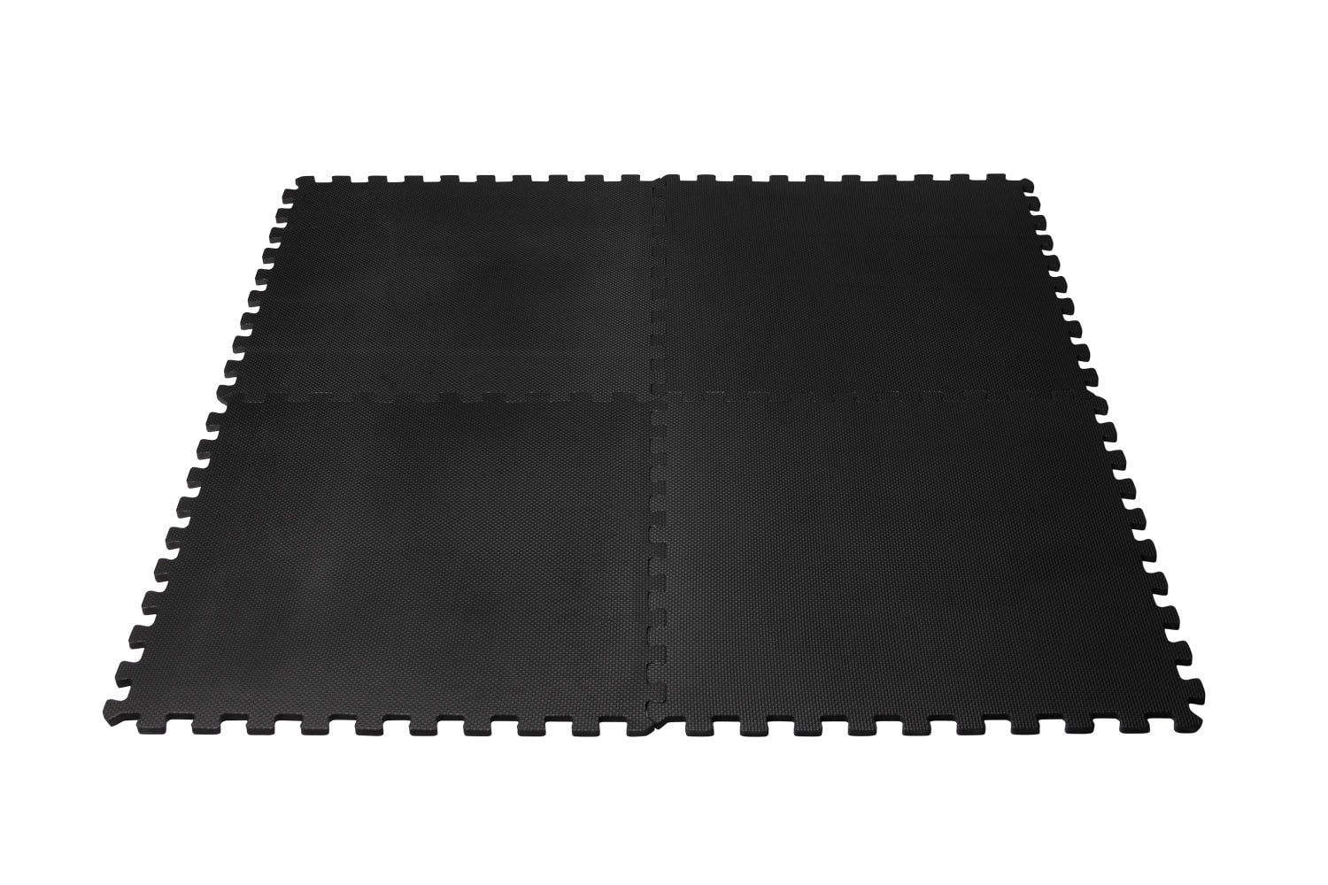 VirtuFit Fitness Puzzle Mat – 4 Parçalı Zemin Matı – 120×120 cm – Siyah