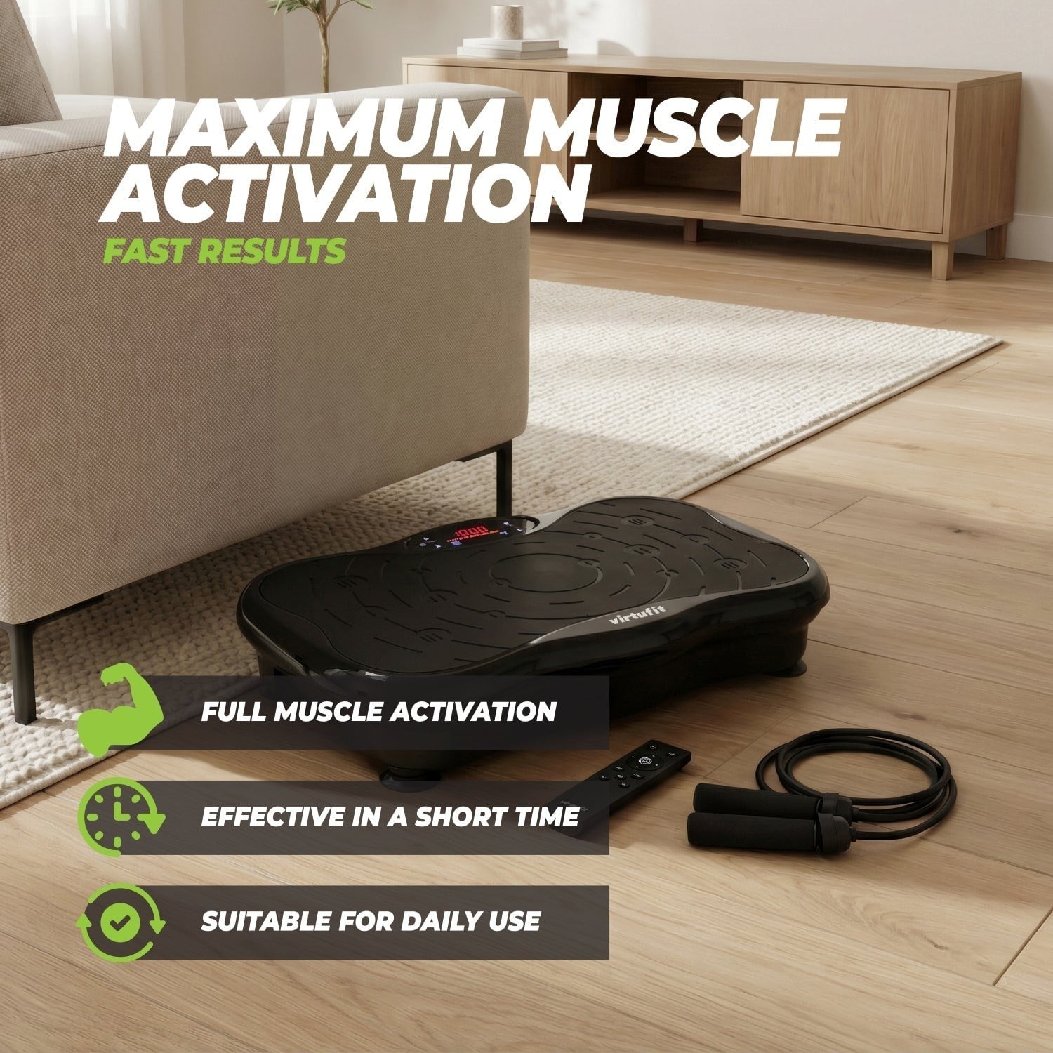 VirtuFit Fitness Titreşim Platformu (Vibrasyon Plakası)
