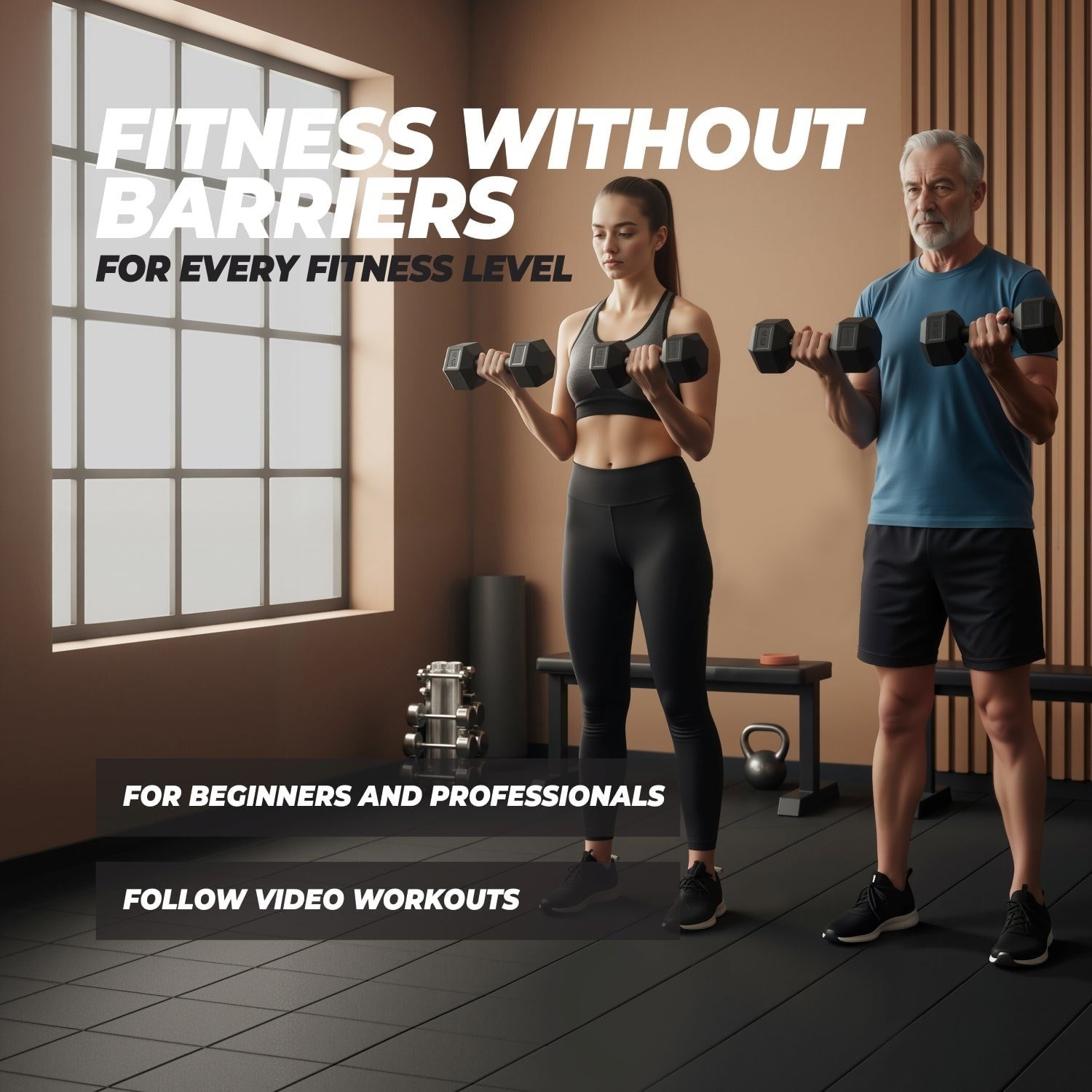 VirtuFit Hexa Dumbbell Pro – Altıgen Dambıl – 1 kg (Tek)