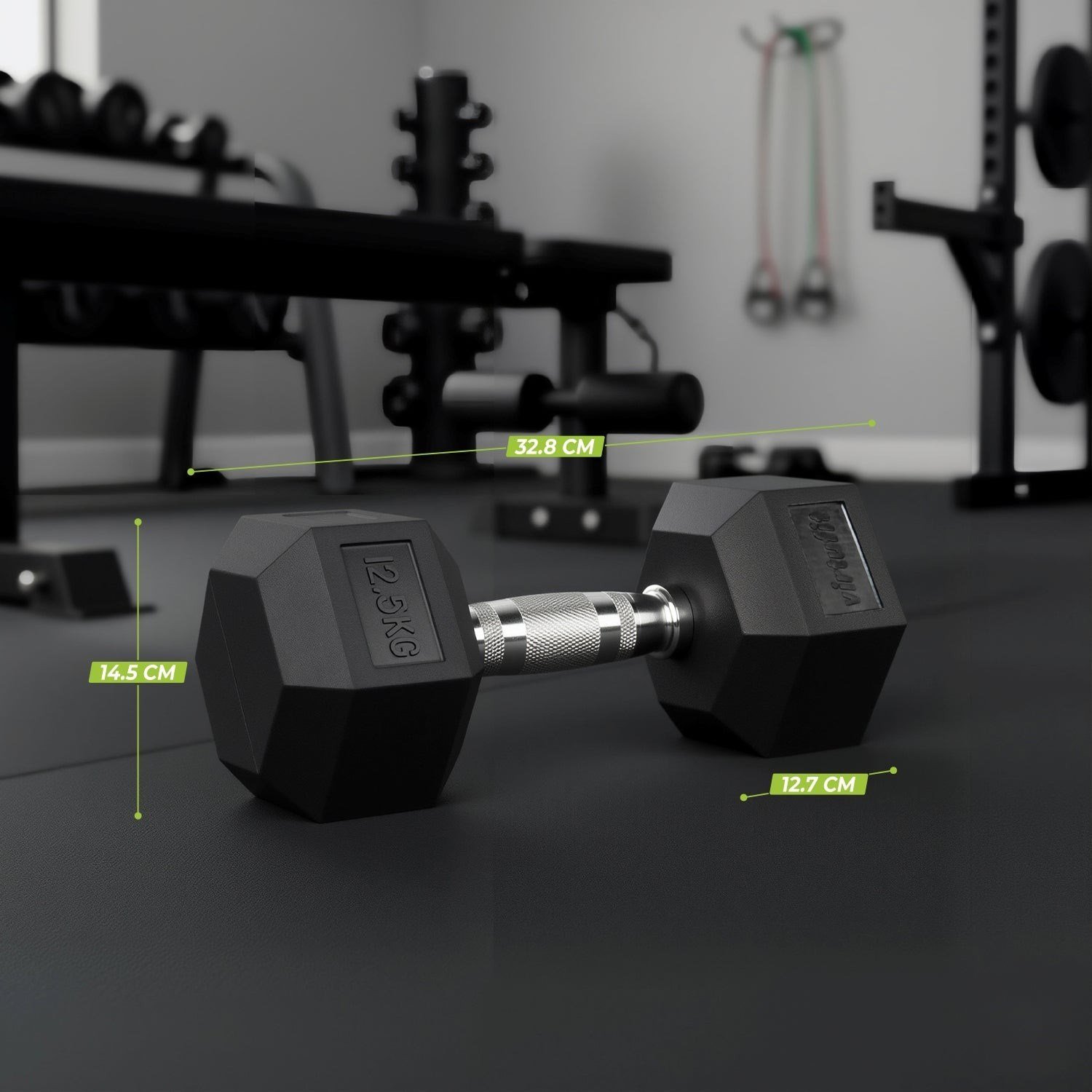 VirtuFit Hexa Dumbbell Pro – Altıgen Dambıl – 12,5 kg (Tek)