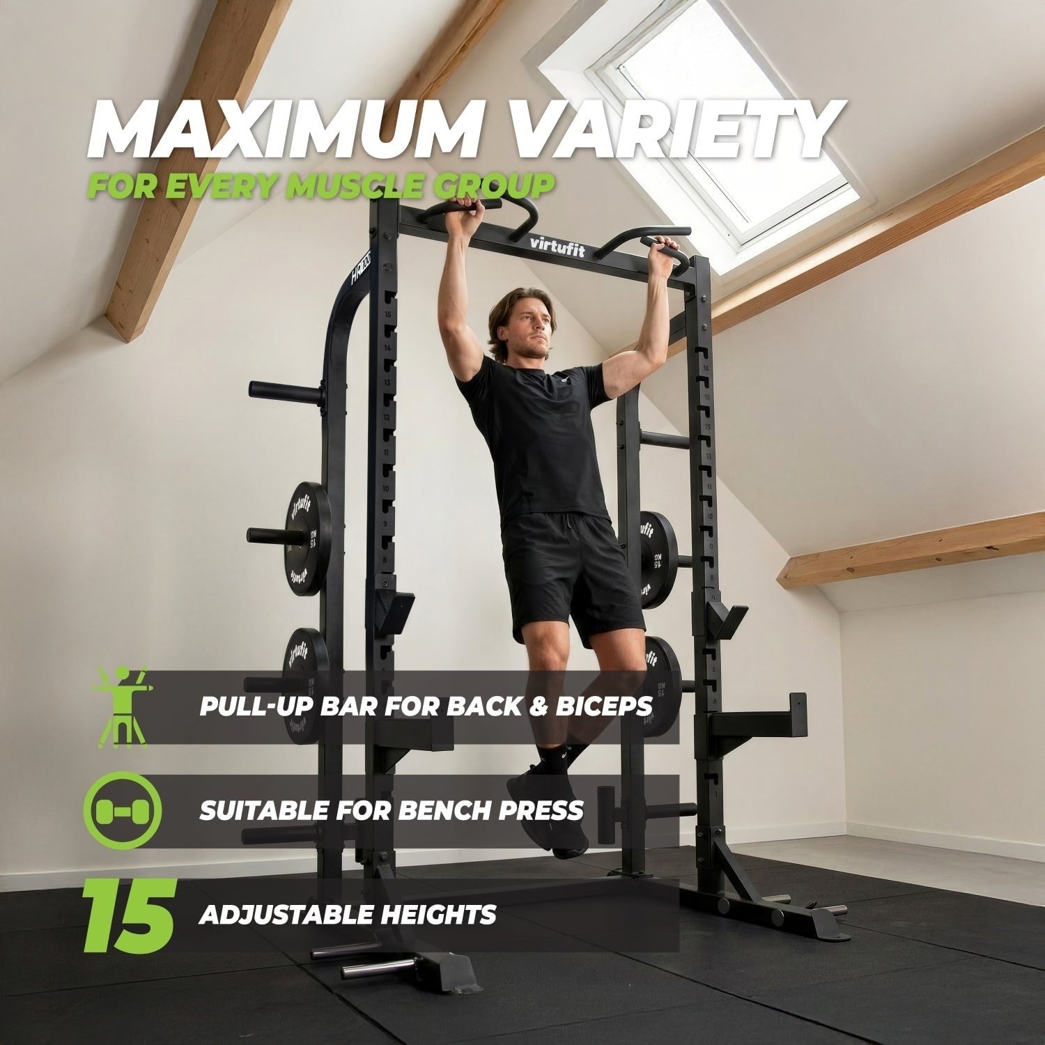 VirtuFit HR100 Half Rack – Squat Rack – Kuvvet İstasyonu