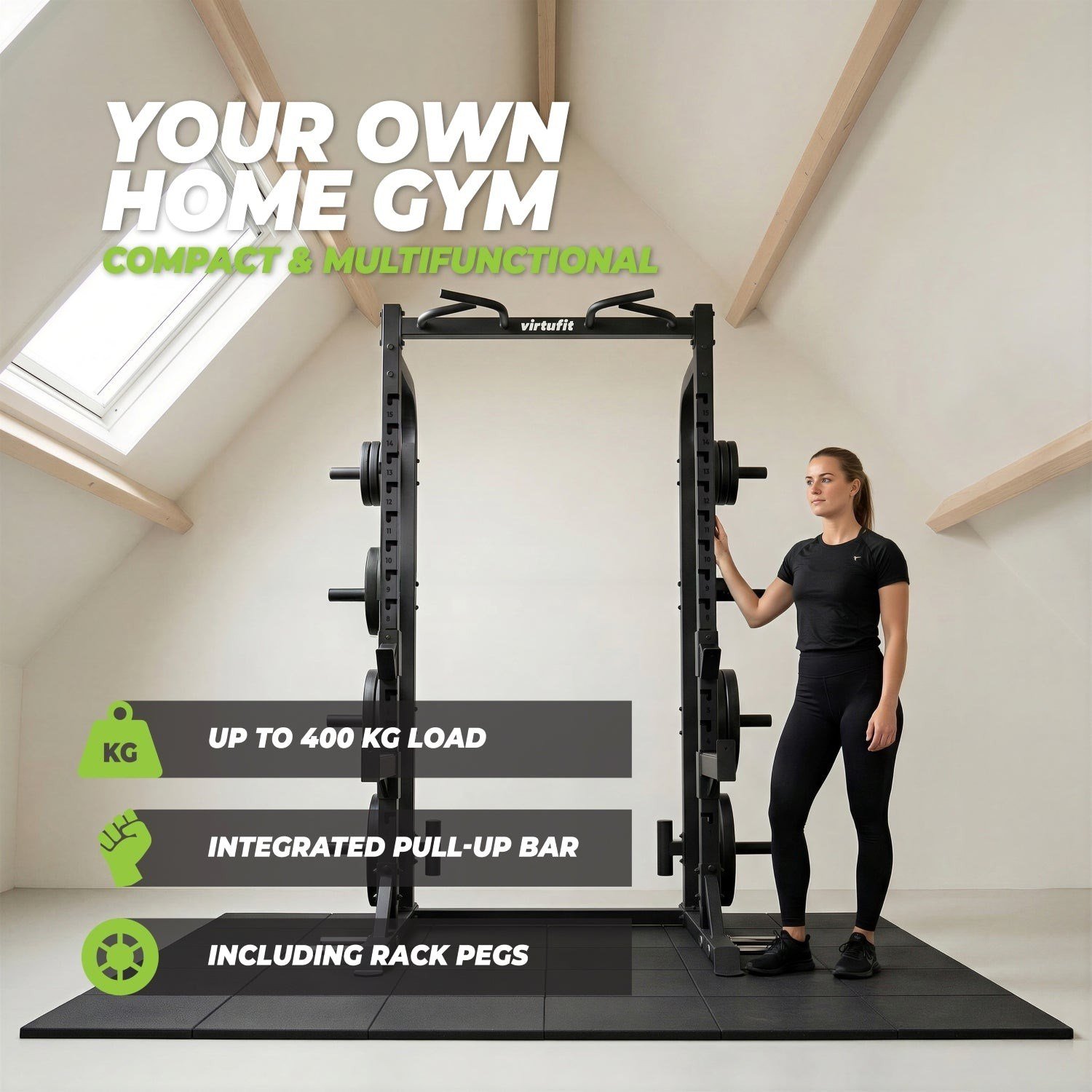 VirtuFit HR100 Half Rack – Squat Rack – Kuvvet İstasyonu