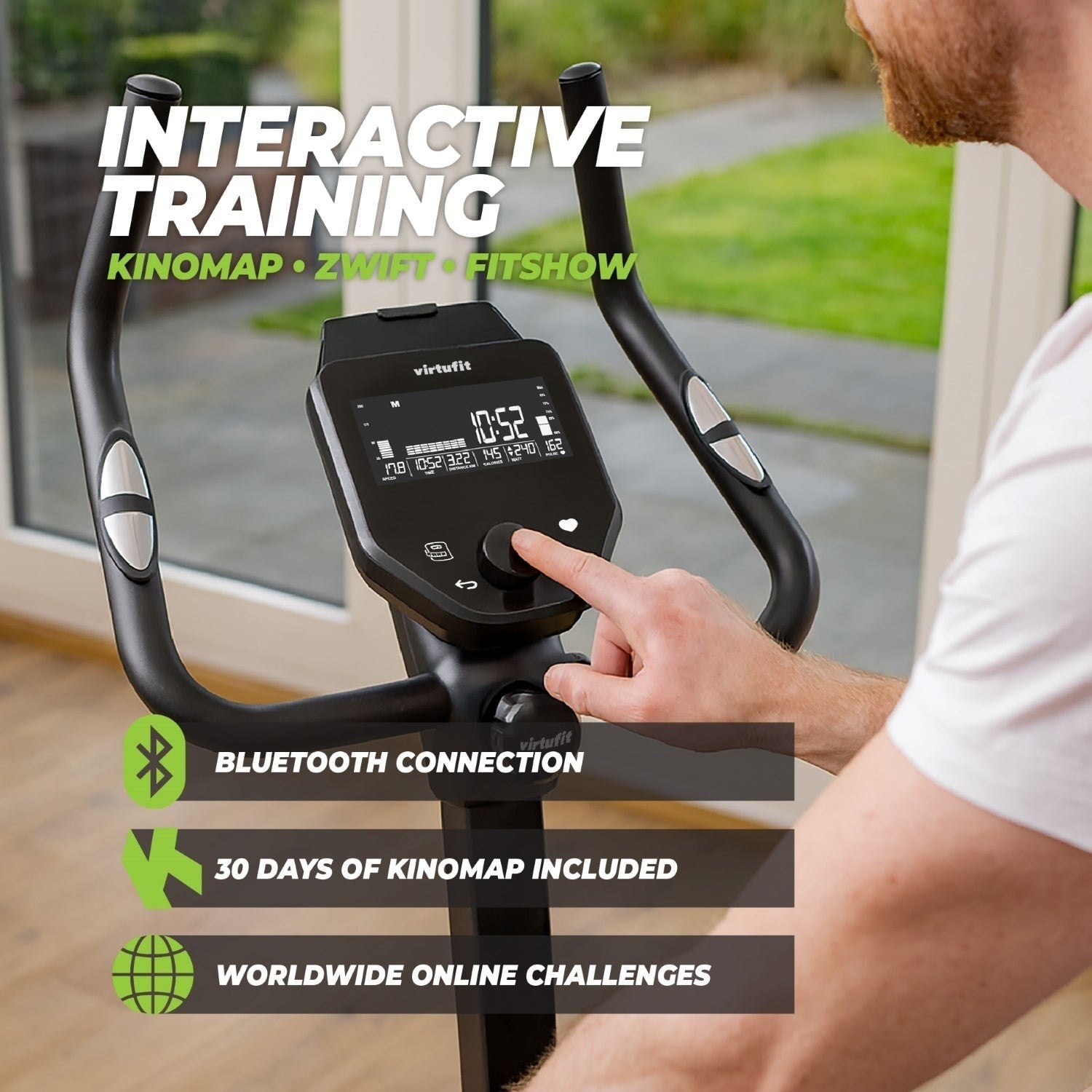 VirtuFit HTR200i Ergometre Kondisyon Bisikleti – 32 Kademe – 24 Program