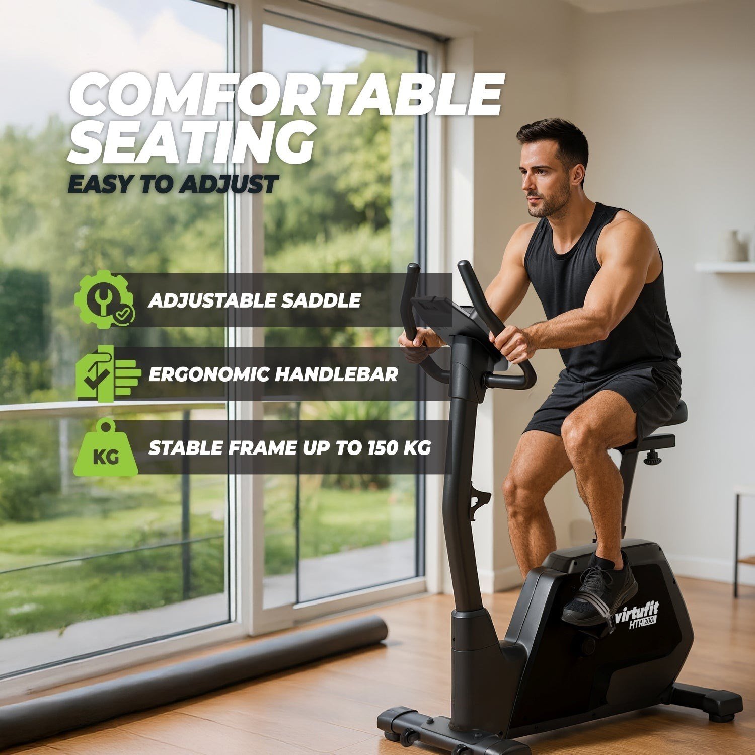 VirtuFit HTR200i Ergometre Kondisyon Bisikleti – 32 Kademe – 24 Program