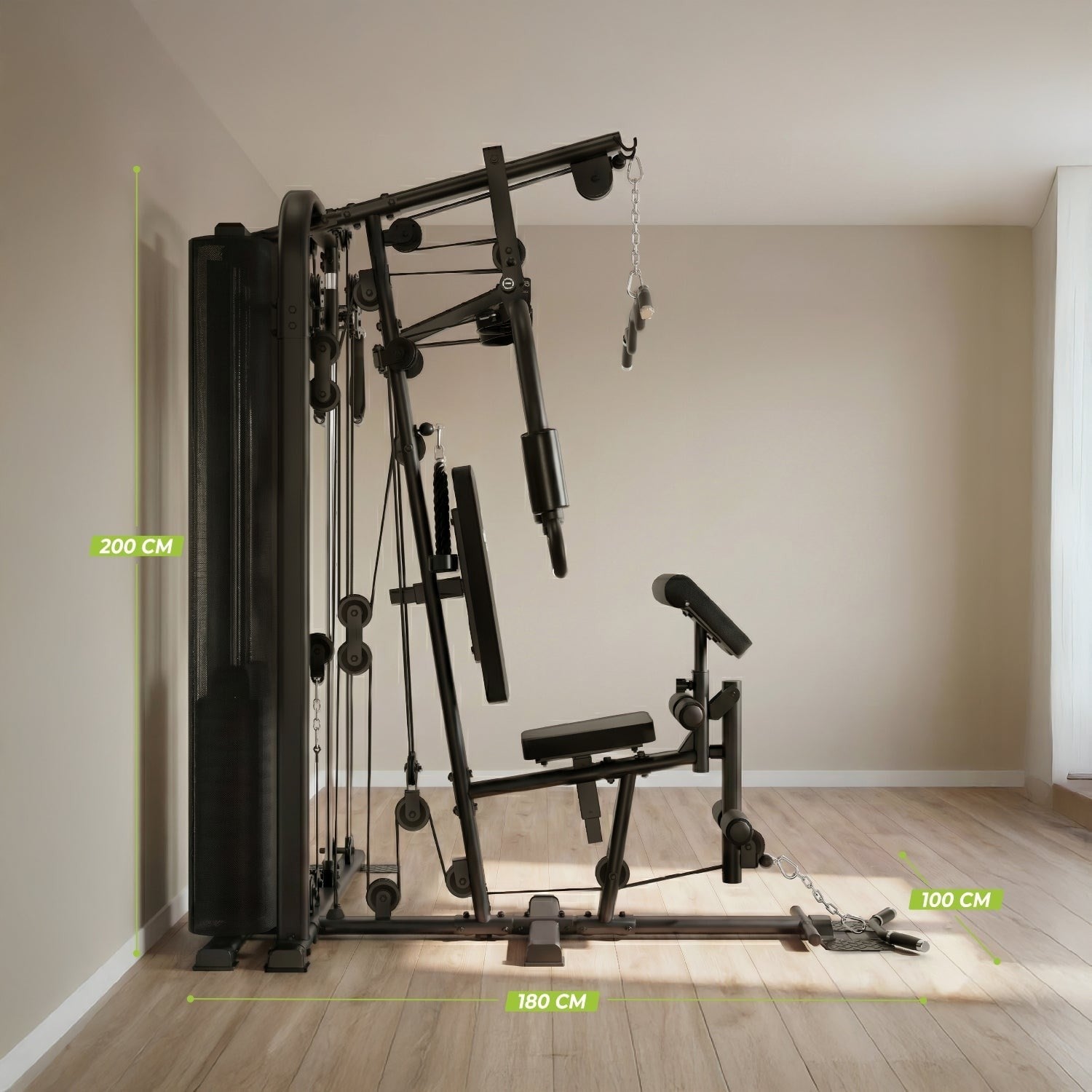 VirtuFit KH200 Home Gym – Kuvvet İstasyonu – 80 kg Ağırlık Takımı