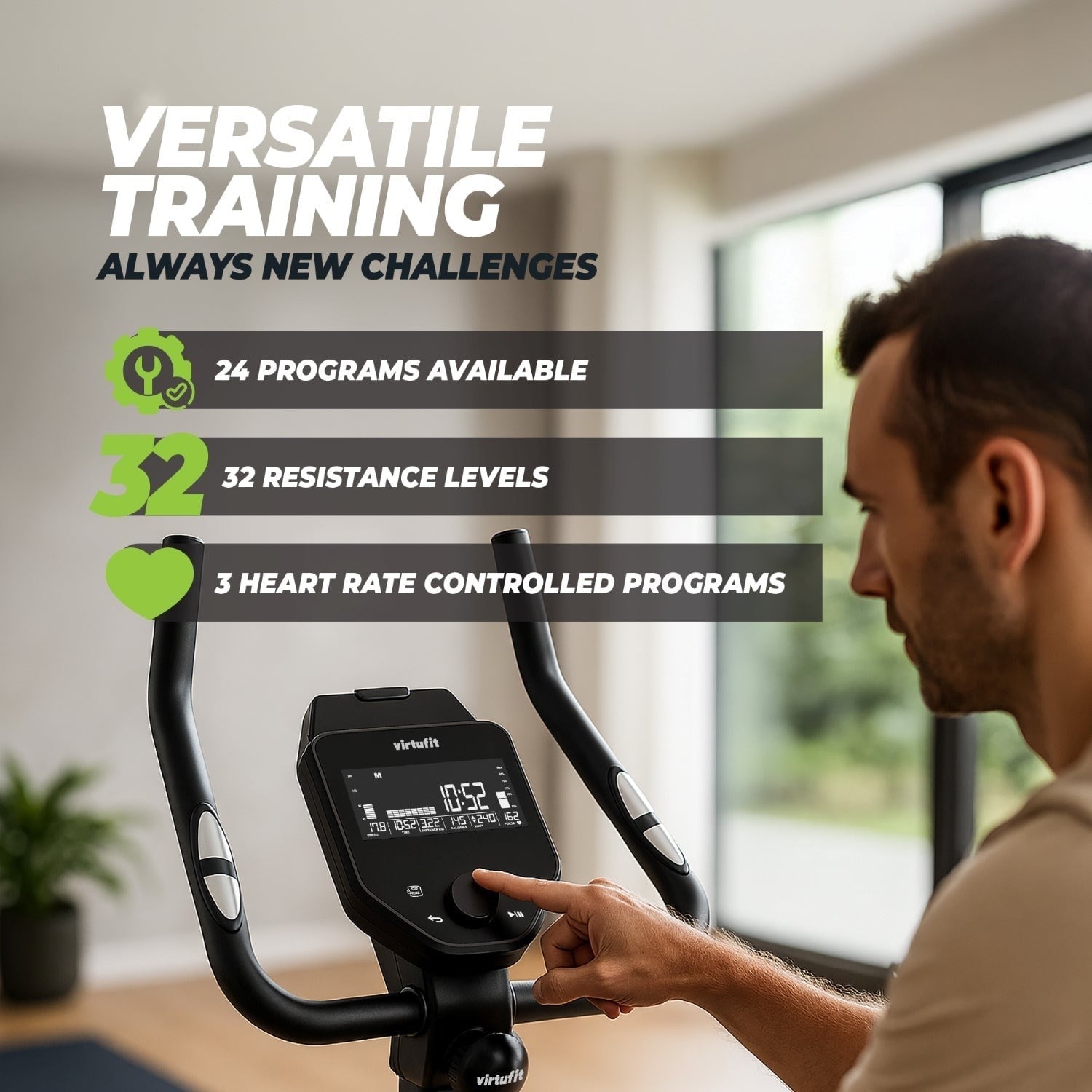 VirtuFit LEB200i Low Entry Bike – Alçak Binişli Kondisyon Bisikleti – 32 Kademe