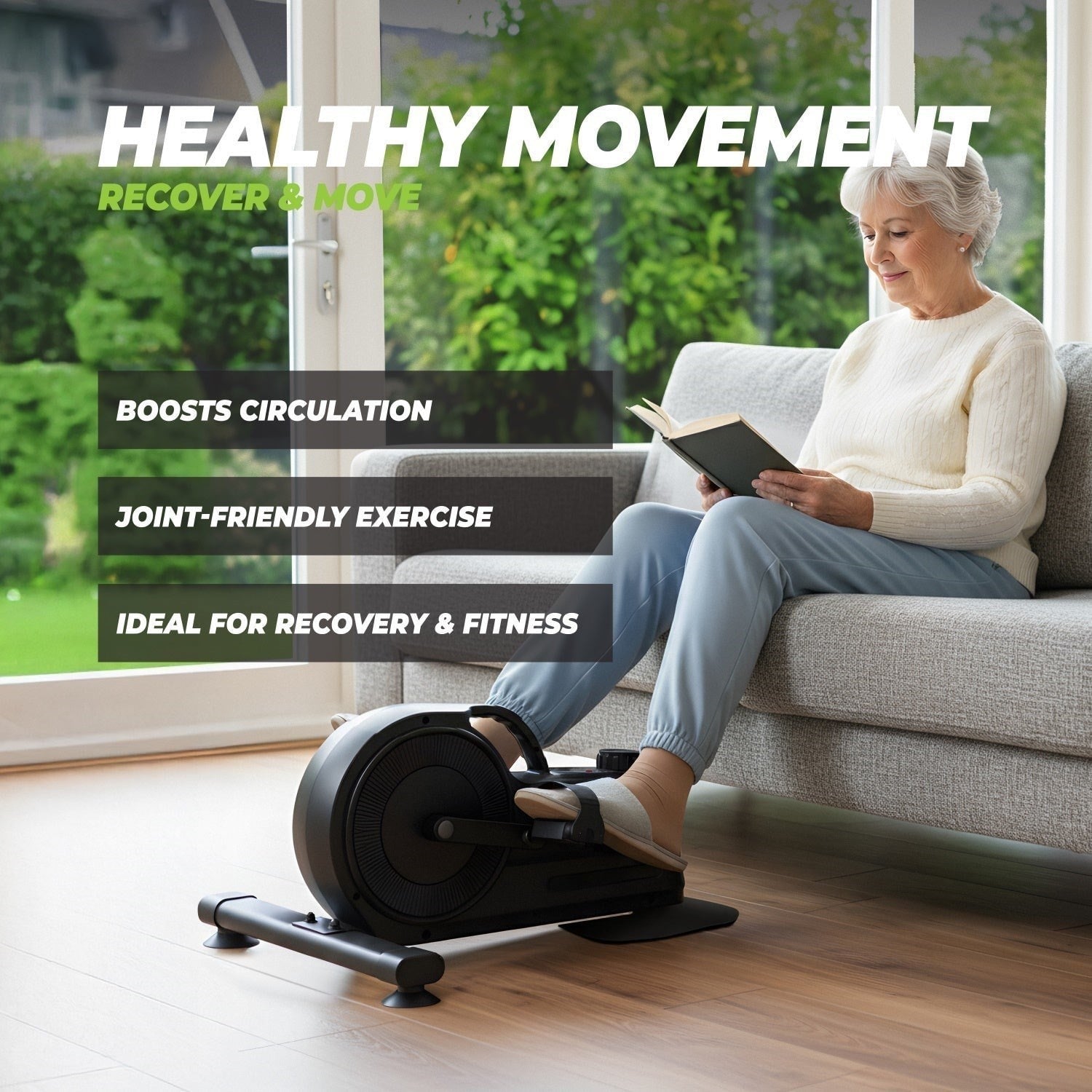 VirtuFit MB400 Pedal Bisikleti – Mobilite Trainer – Manyetik – 8 Kademe