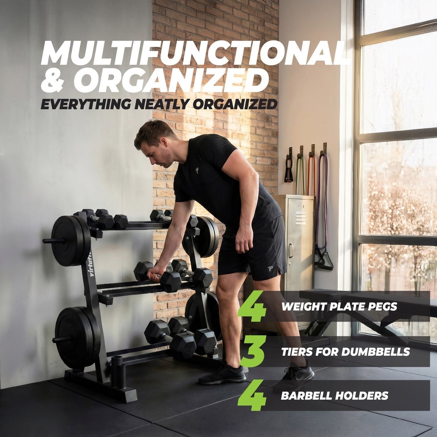VirtuFit Multifonksiyonel Saklama Rafı