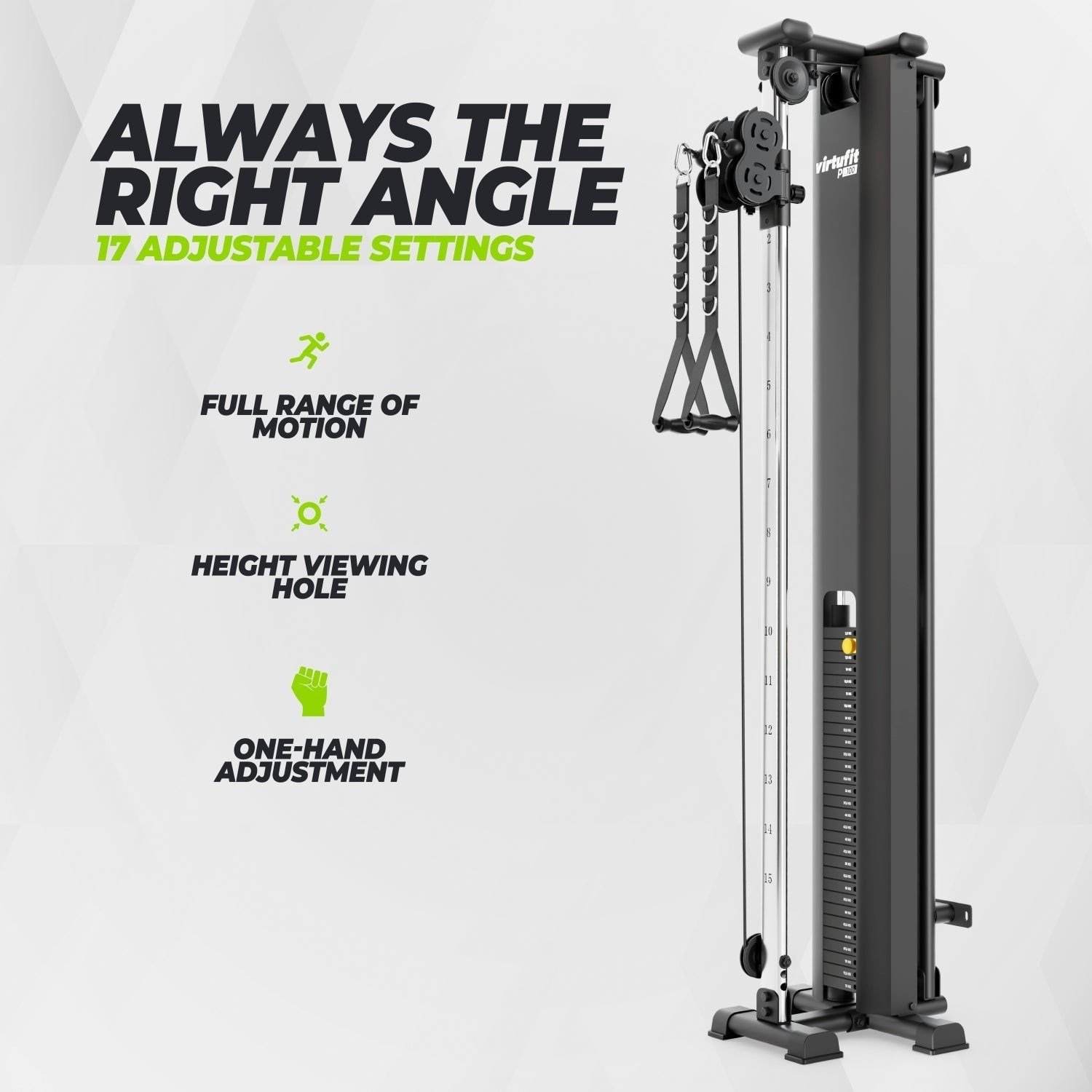 VirtuFit PL100 Single Pulley Station – Kablo İstasyonu (Duvara Monte)