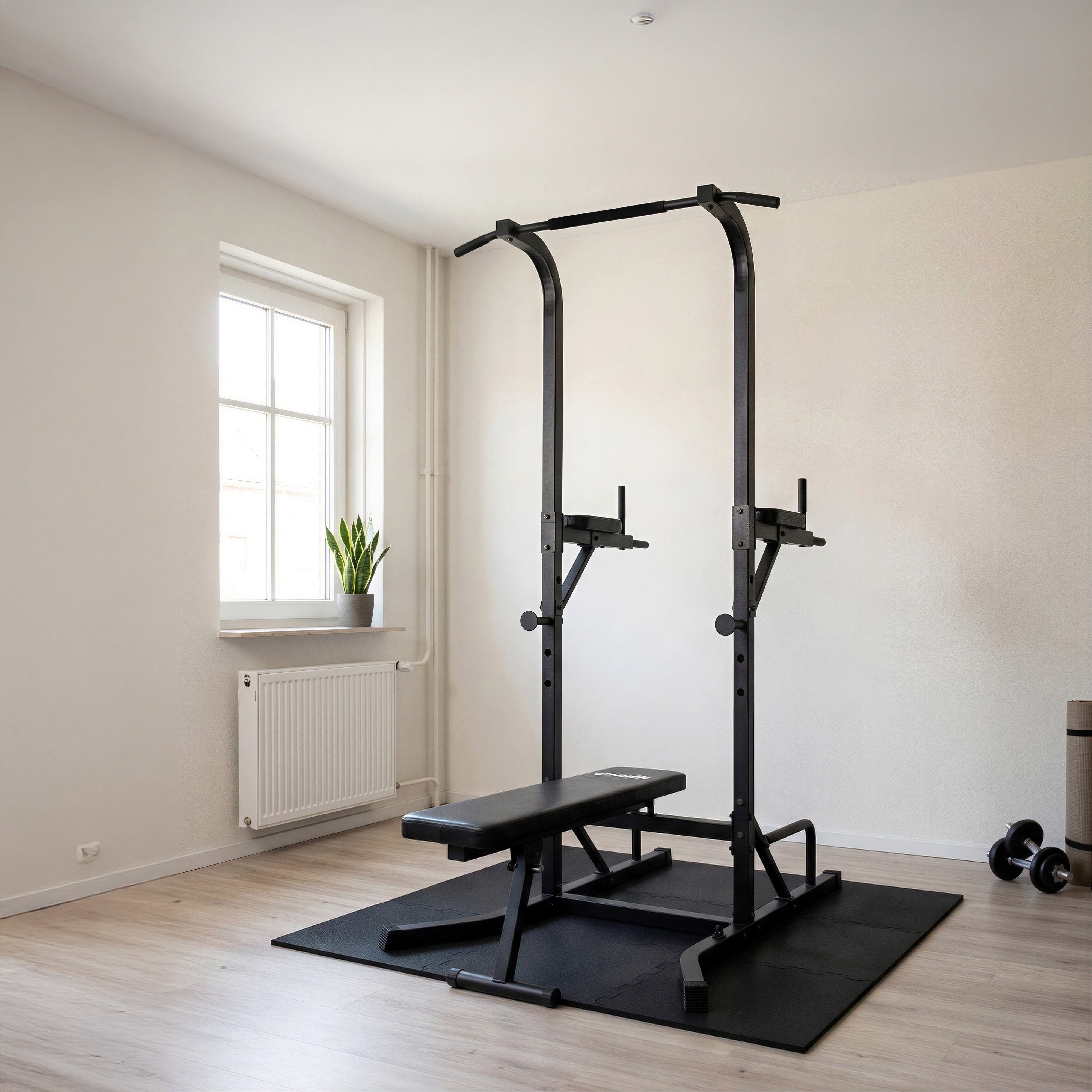 VirtuFit Power Tower Deluxe – Fitness Banklı