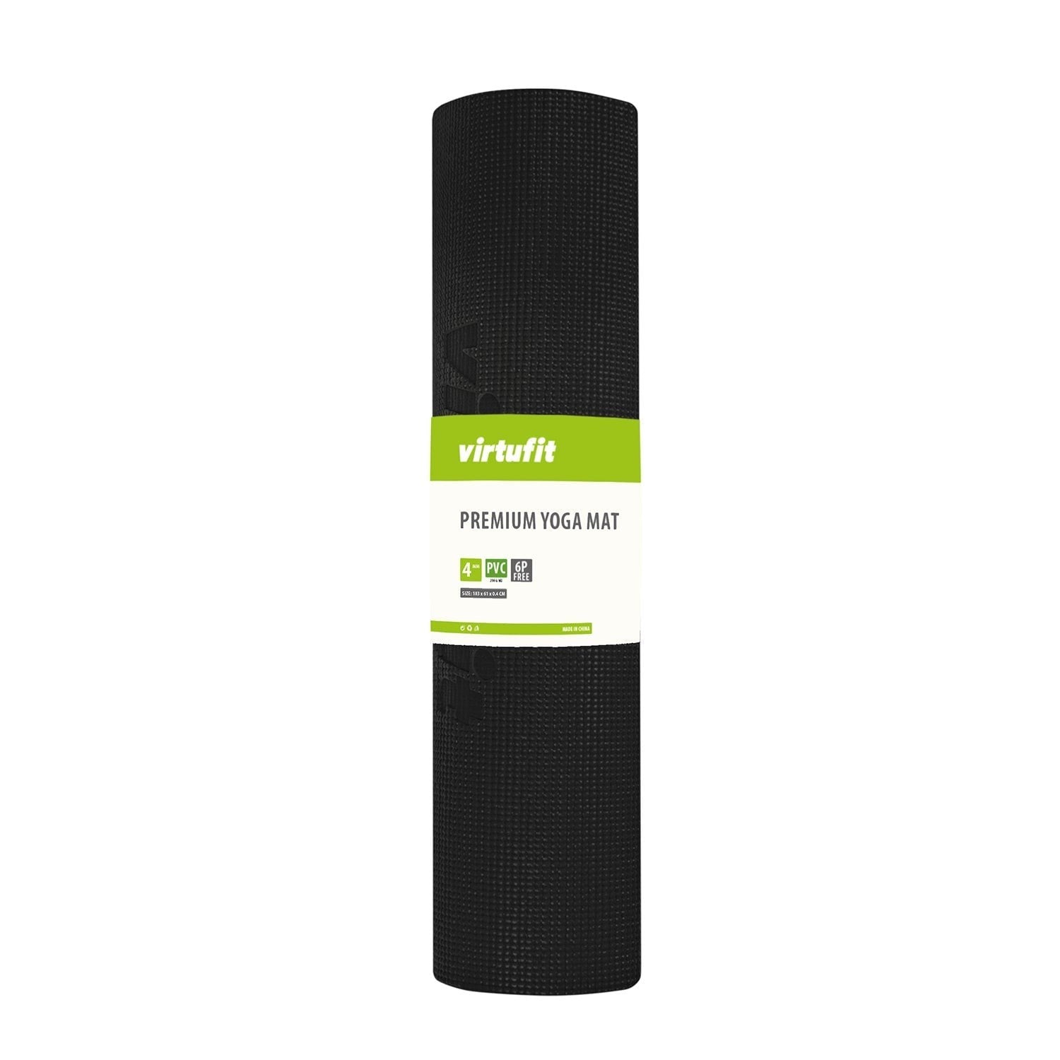 VirtuFit Premium Yoga Matı – 183 × 61 × 0,4 cm – Onyx Black