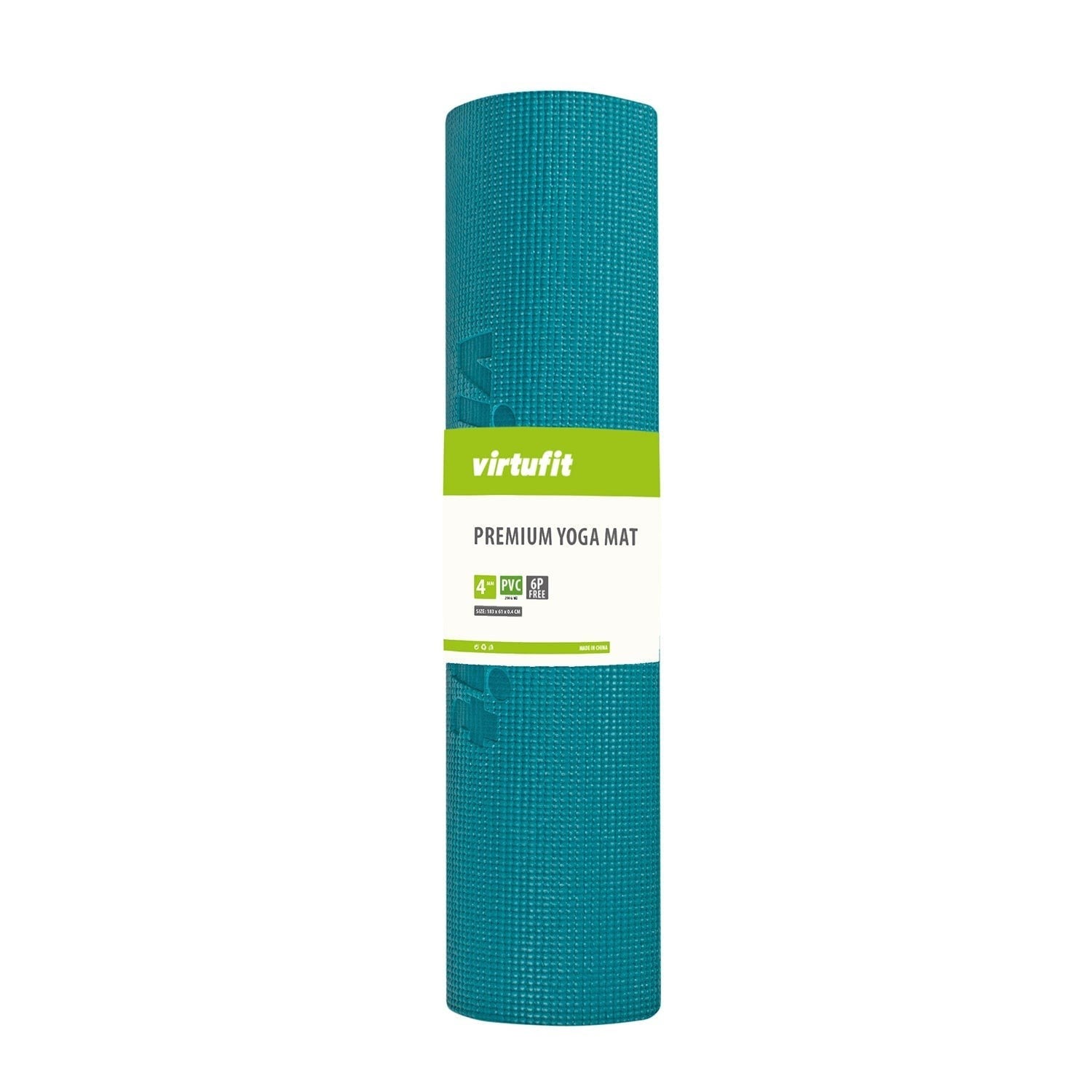 VirtuFit Premium Yoga Matı – 183 × 61 × 0,4 cm – Ocean Green Forest