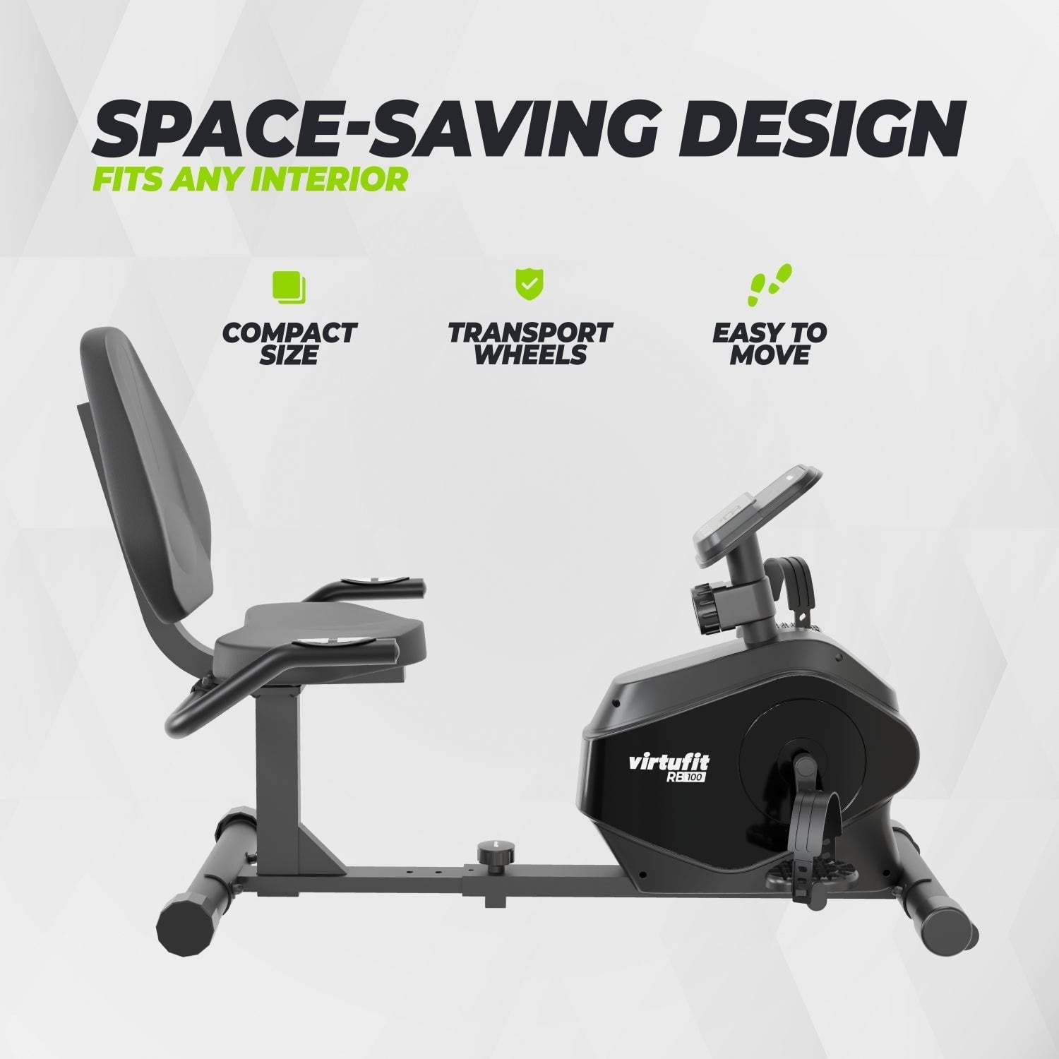 VirtuFit RB100 Yatar Bisiklet (Recumbent Bike) – Sırt Destekli