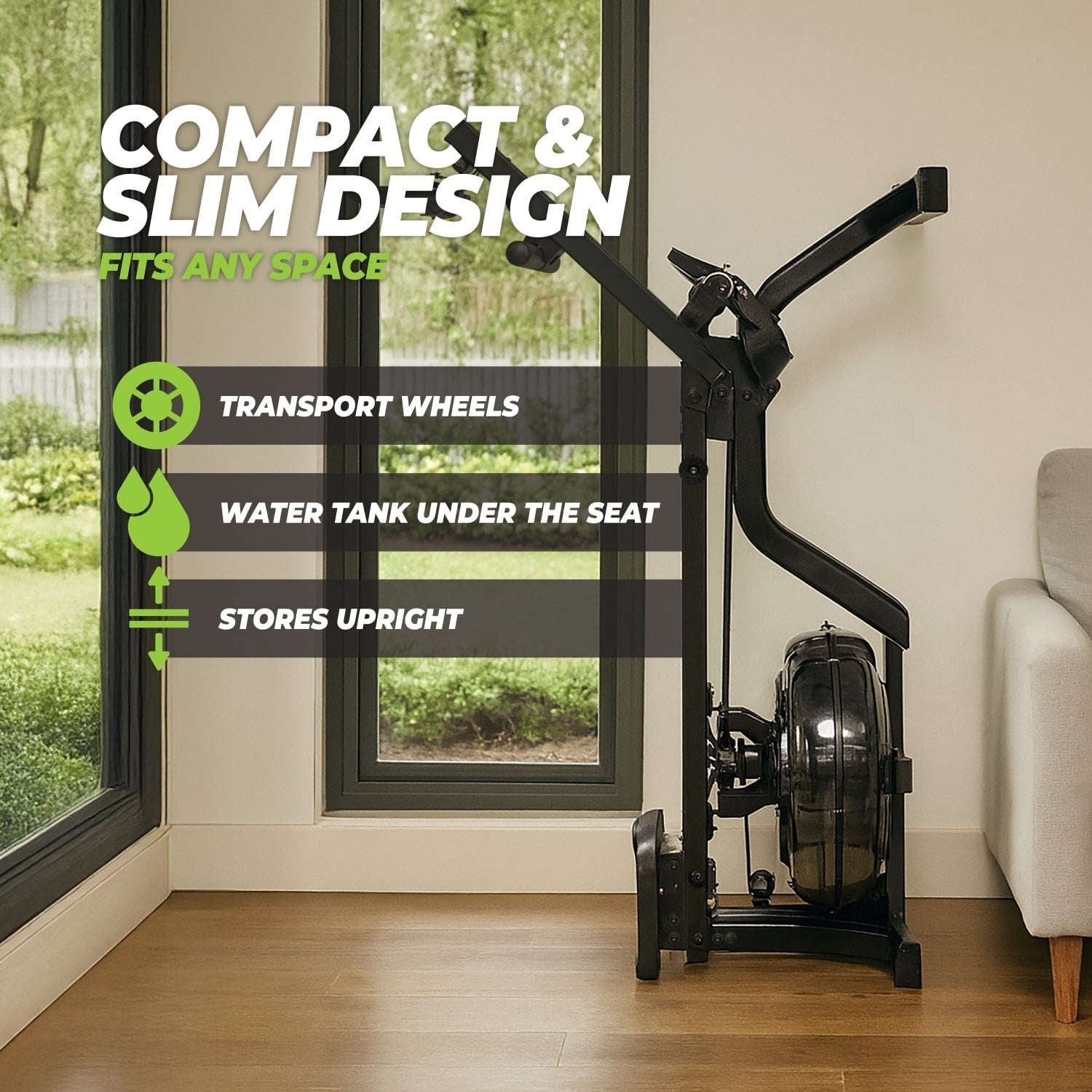 VirtuFit Row 800 Kompakt Su Dirençli Kürek Makinesi
