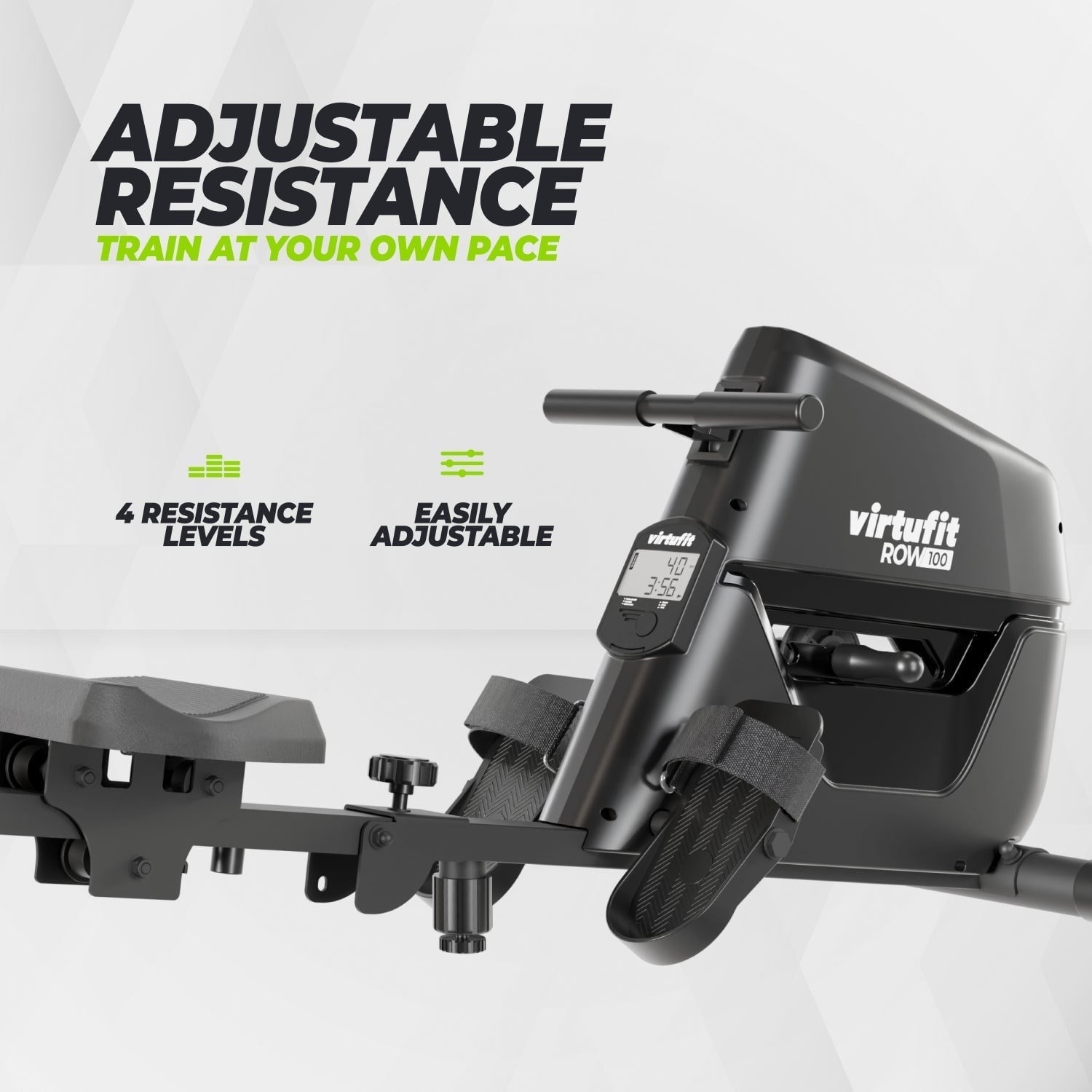 VirtuFit ROW100 Kürek Çekme Makinesi – Katlanabilir – 4 Kademe