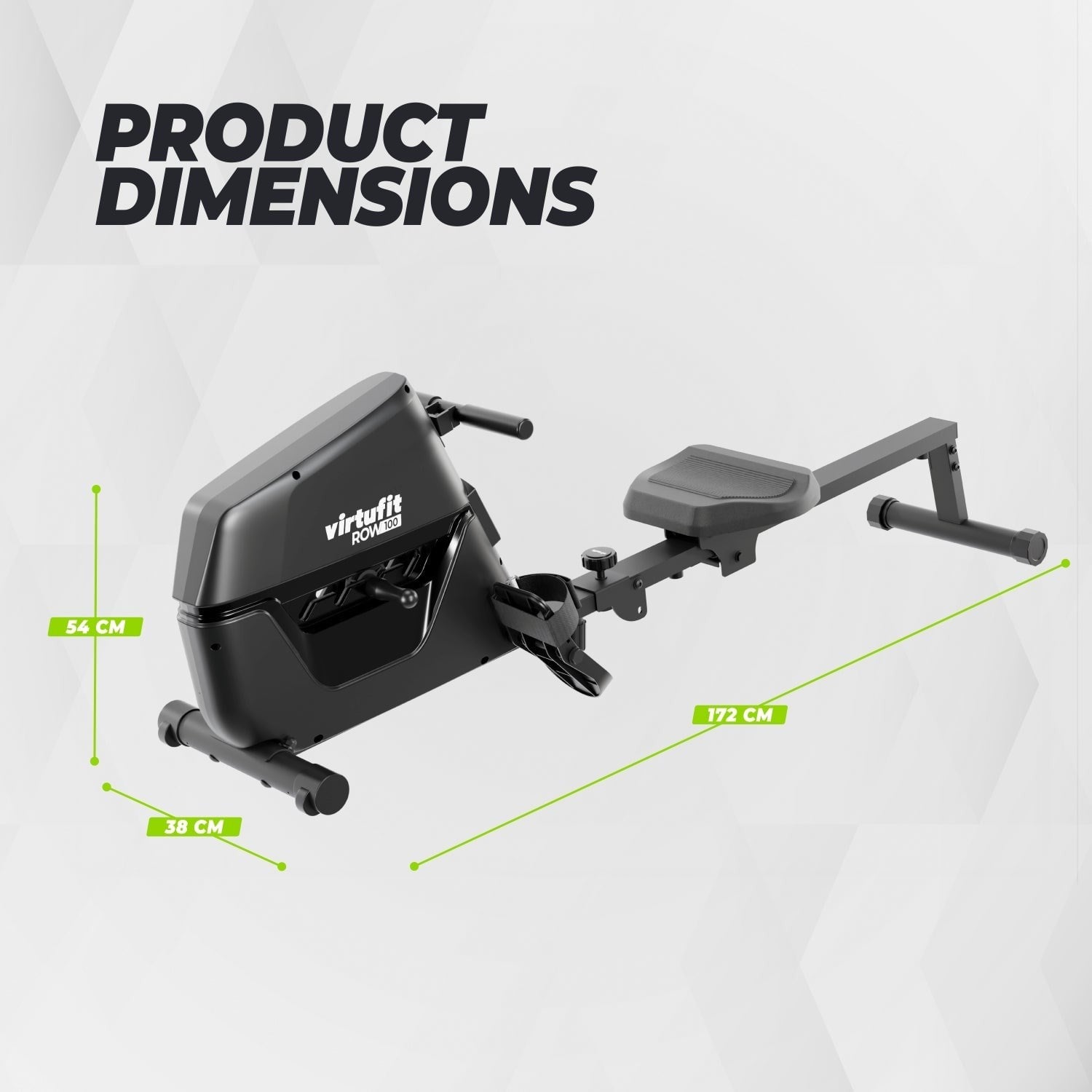 VirtuFit ROW100 Kürek Çekme Makinesi – Katlanabilir – 4 Kademe