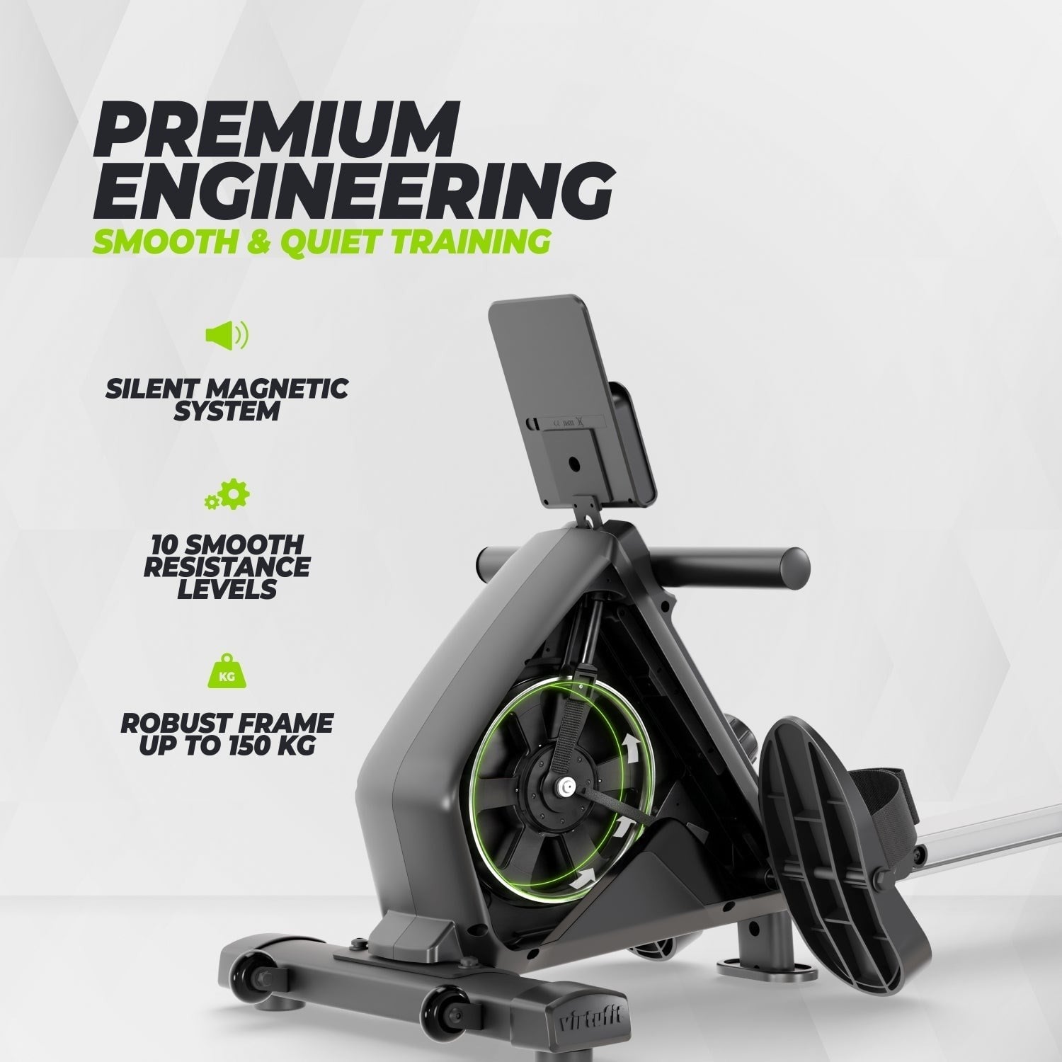 VirtuFit ROW200i Kürek Çekme Makinesi – Manyetik – Katlanabilir – Kinomap