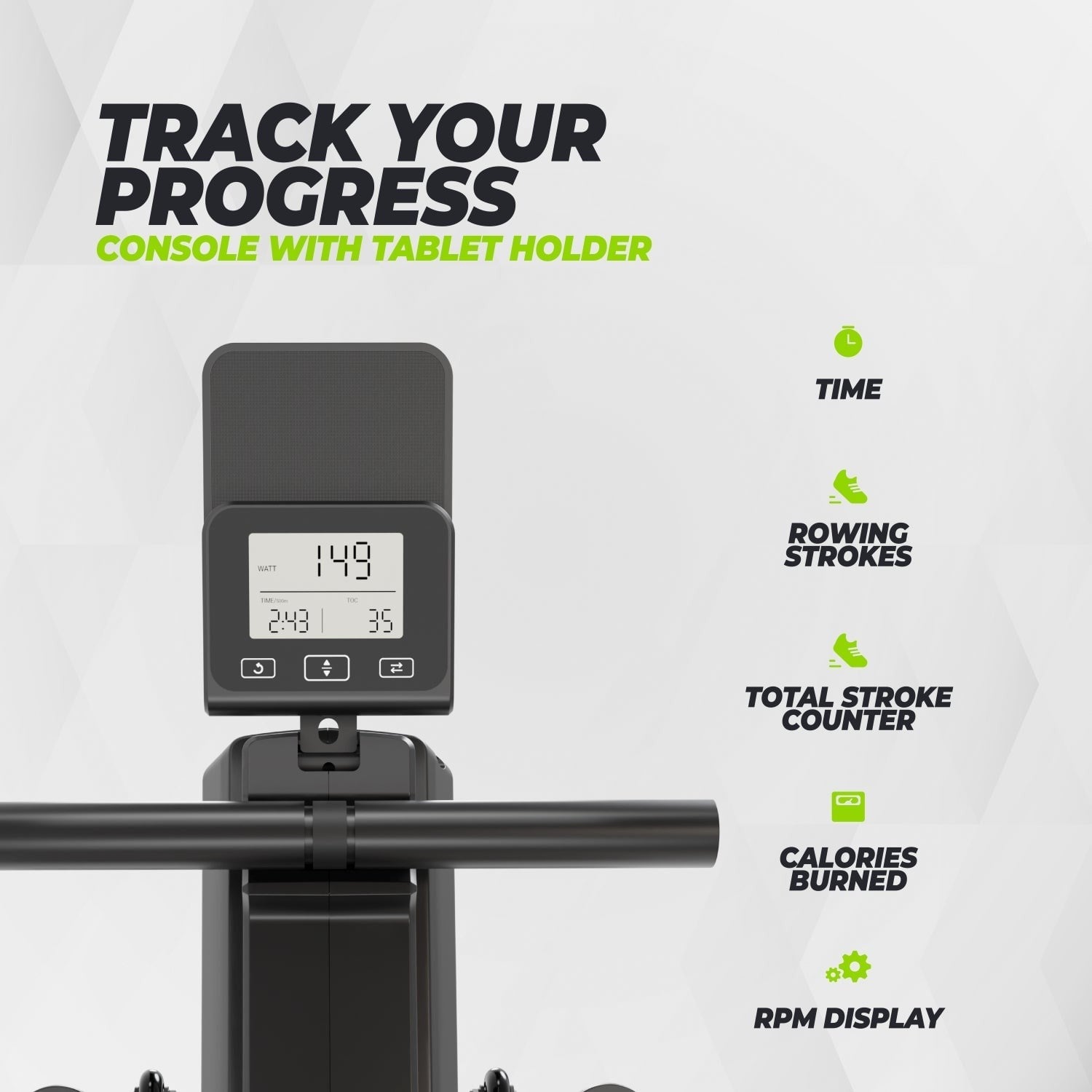 VirtuFit ROW200i Kürek Çekme Makinesi – Manyetik – Katlanabilir – Kinomap