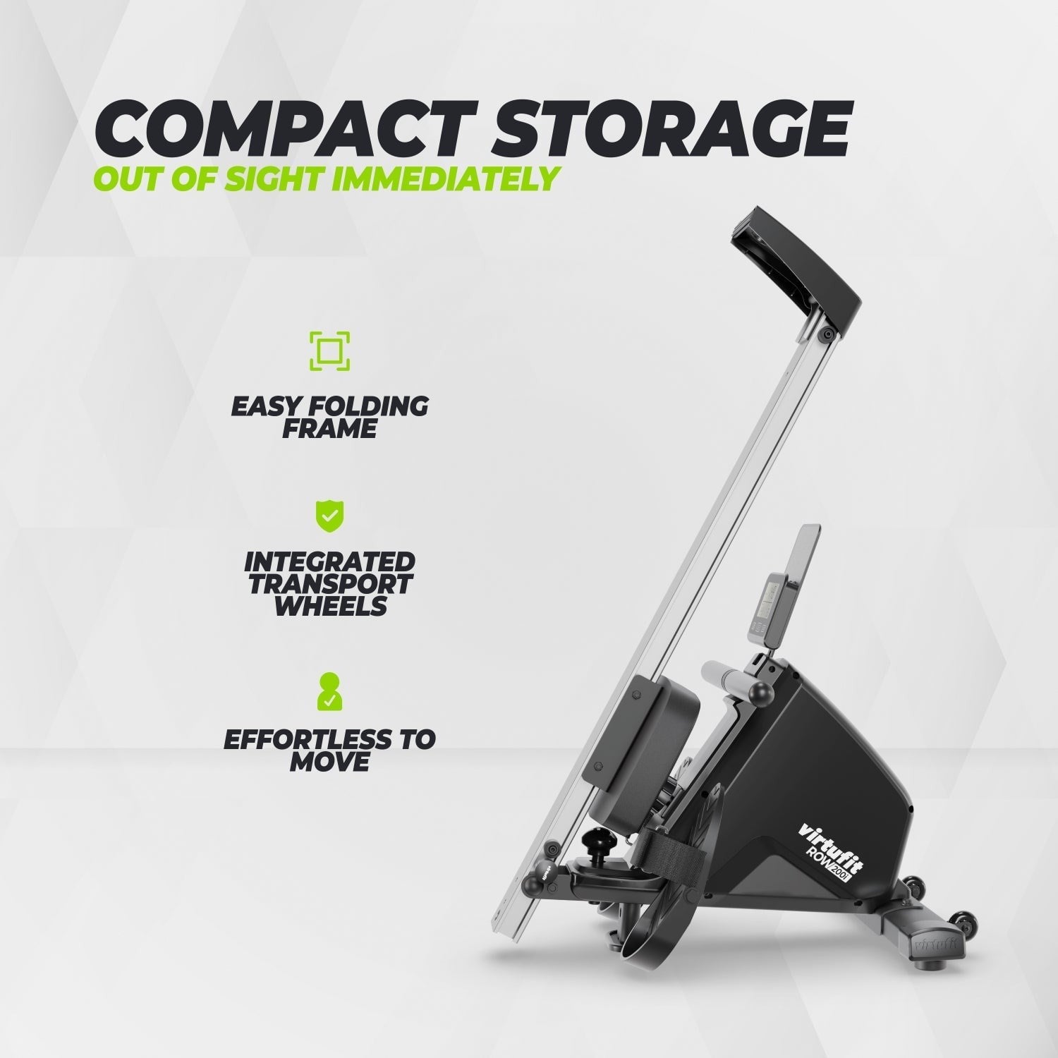 VirtuFit ROW200i Kürek Çekme Makinesi – Manyetik – Katlanabilir – Kinomap