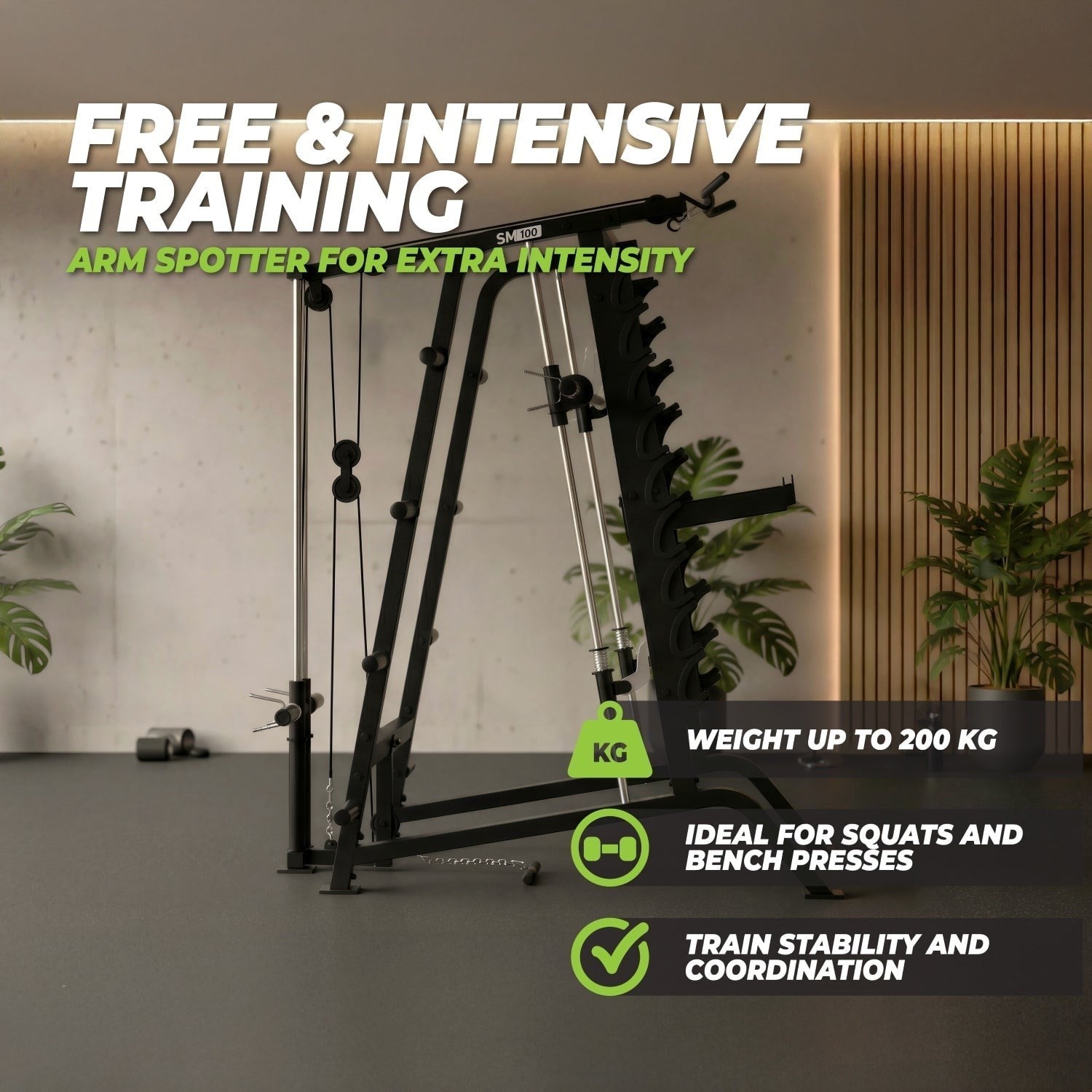 VirtuFit SM100 Smith Machine – Pulley İstasyonlu